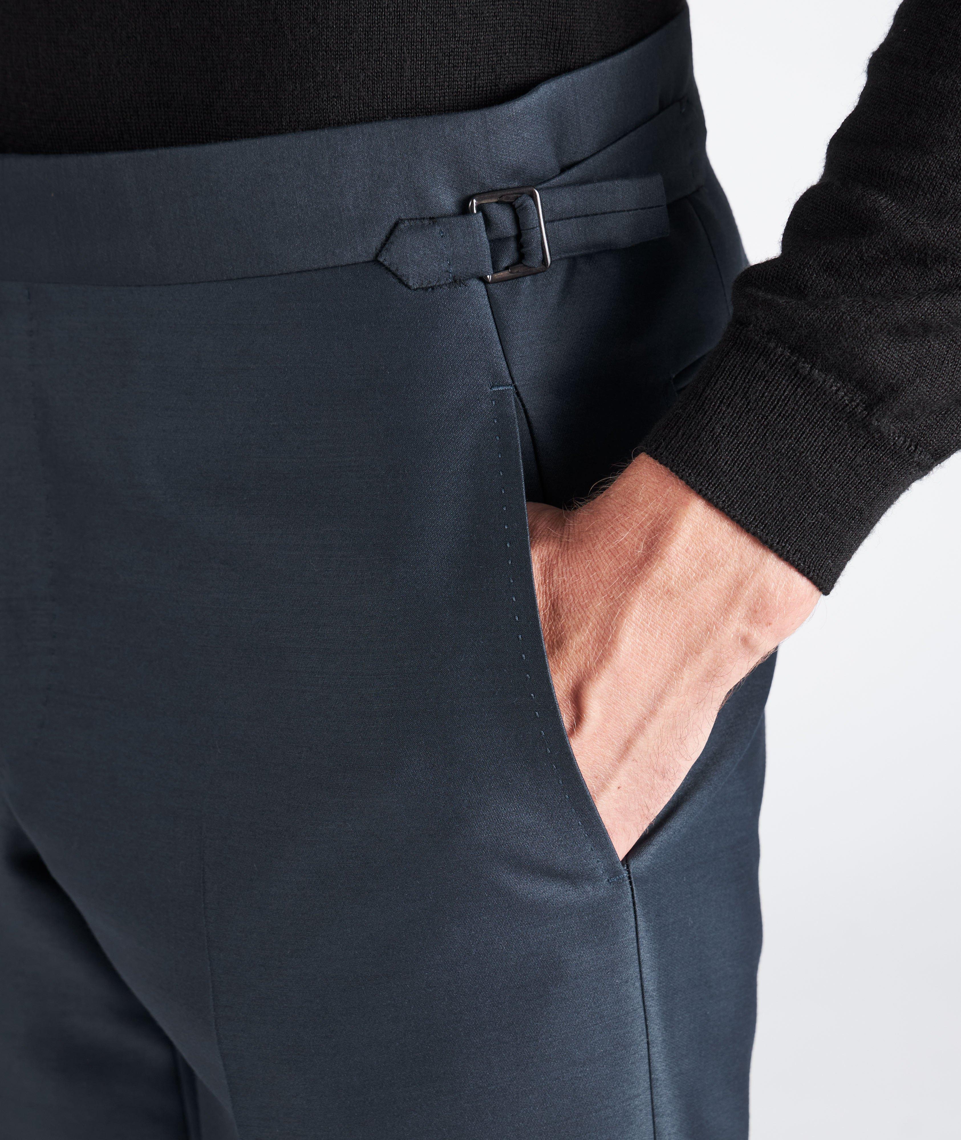 Pantalon habillé en organza de coupe amincie image 3