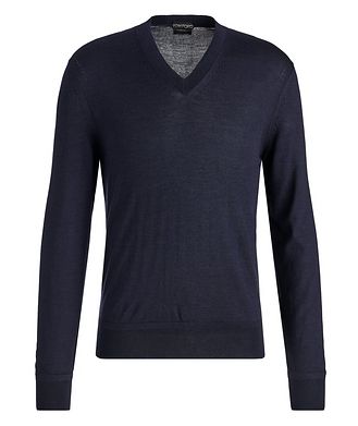 TOM FORD Cashmere-Silk V-Neck Sweater