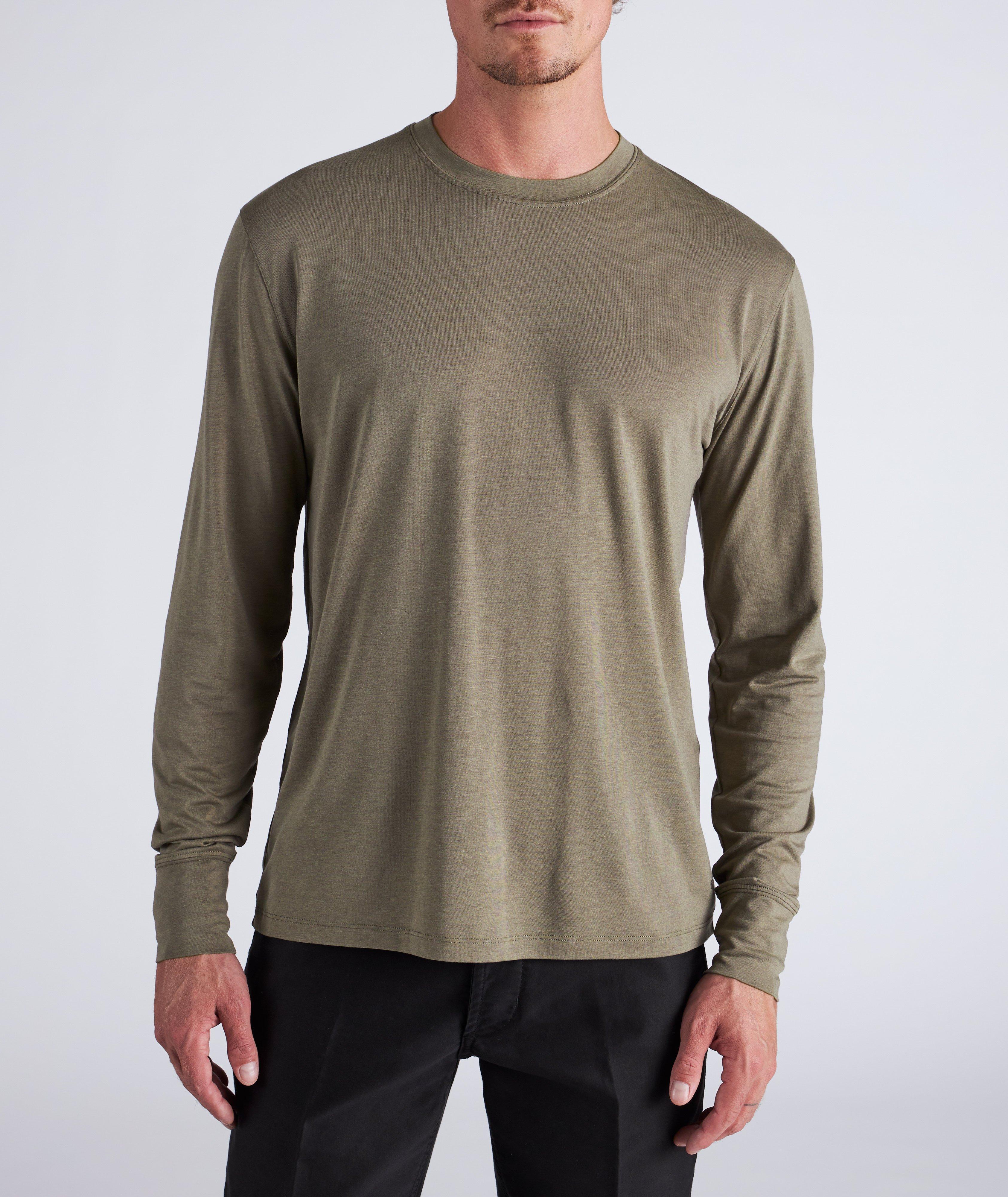 Long Sleeve Jersey Lyocell-Cotton T-Shirt image 1