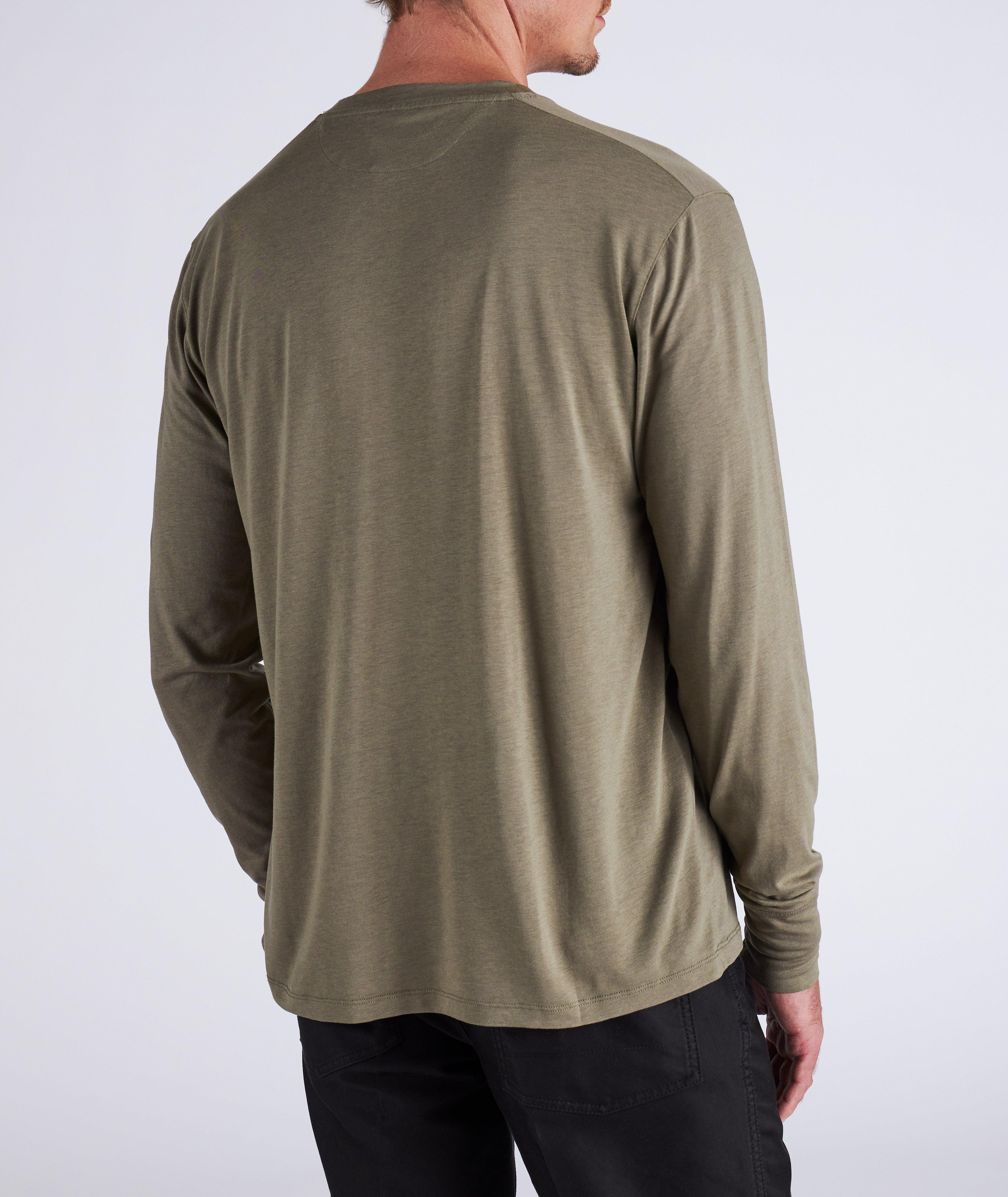 Long Sleeve Jersey Lyocell-Cotton T-Shirt image 2