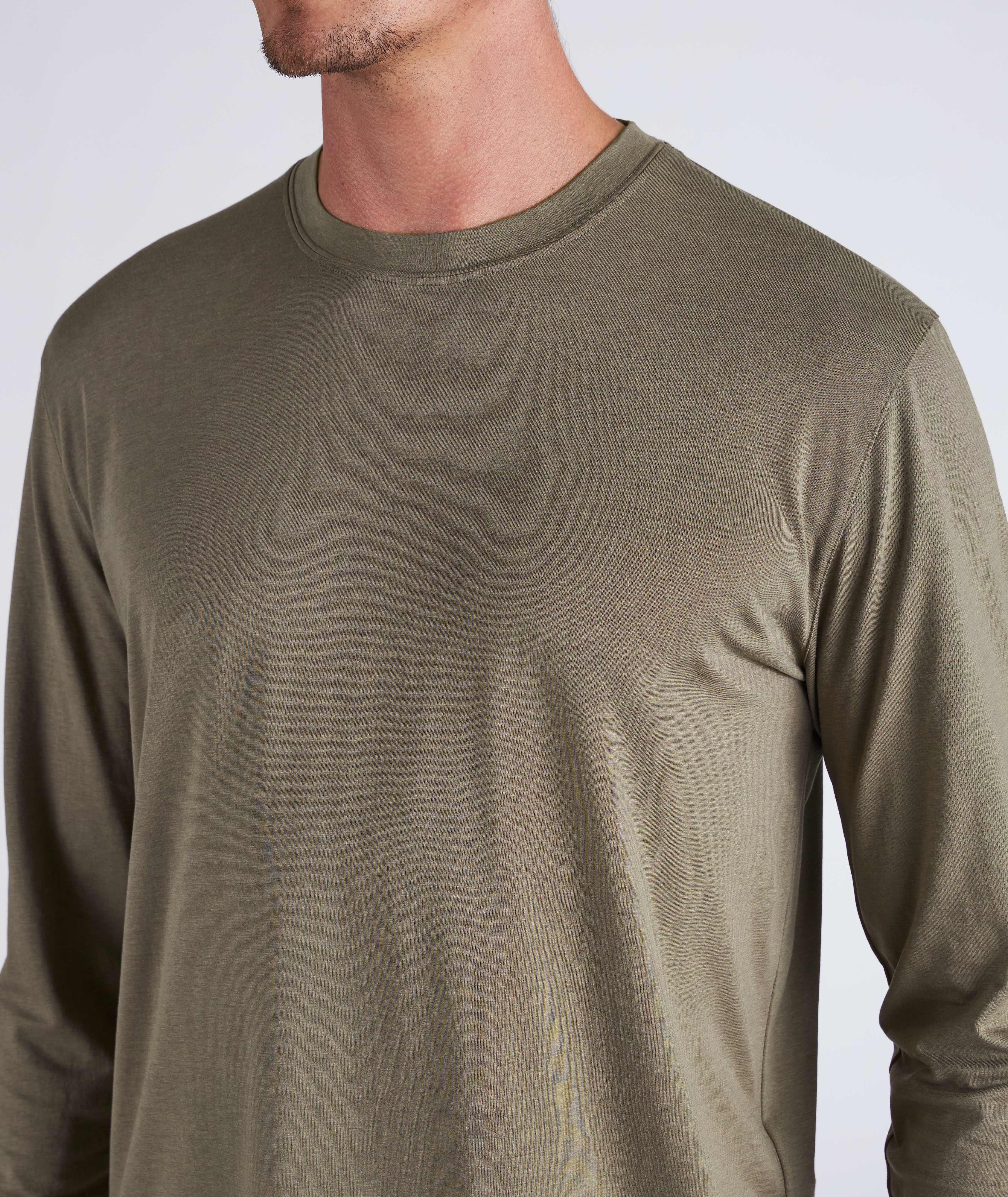 Long Sleeve Jersey Lyocell-Cotton T-Shirt image 3