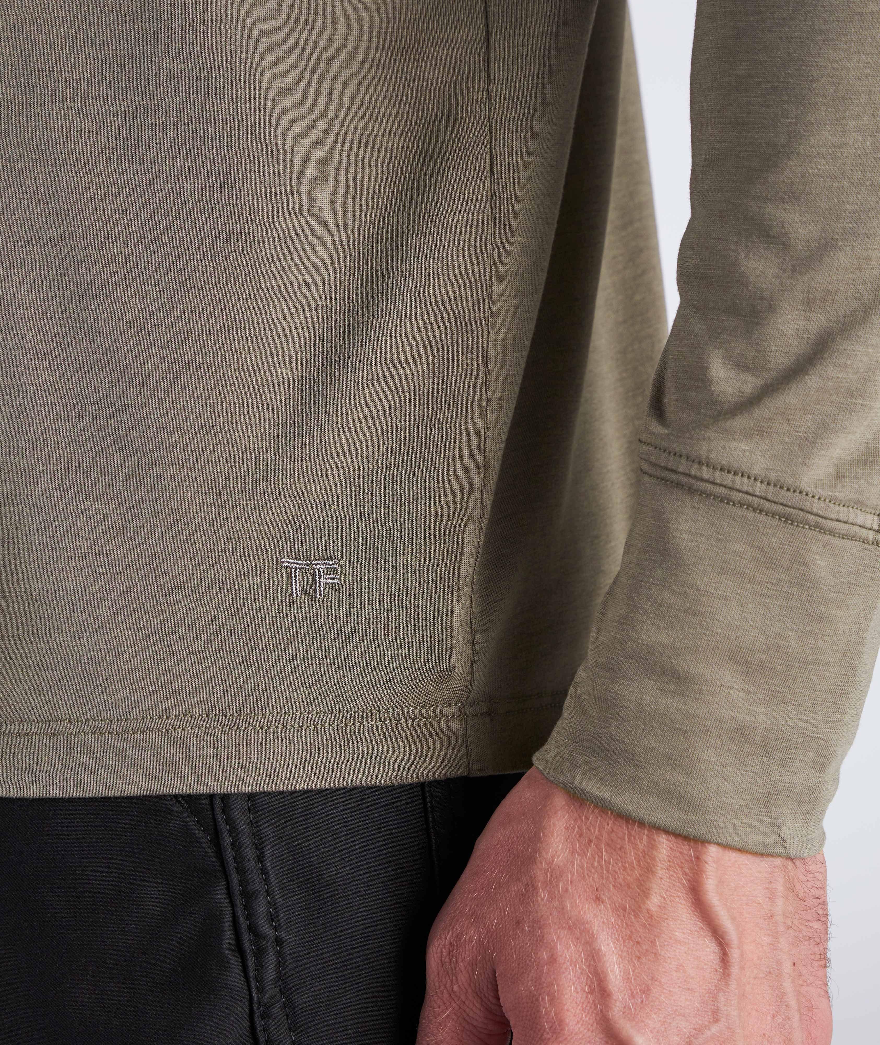 Long Sleeve Jersey Lyocell-Cotton T-Shirt image 4