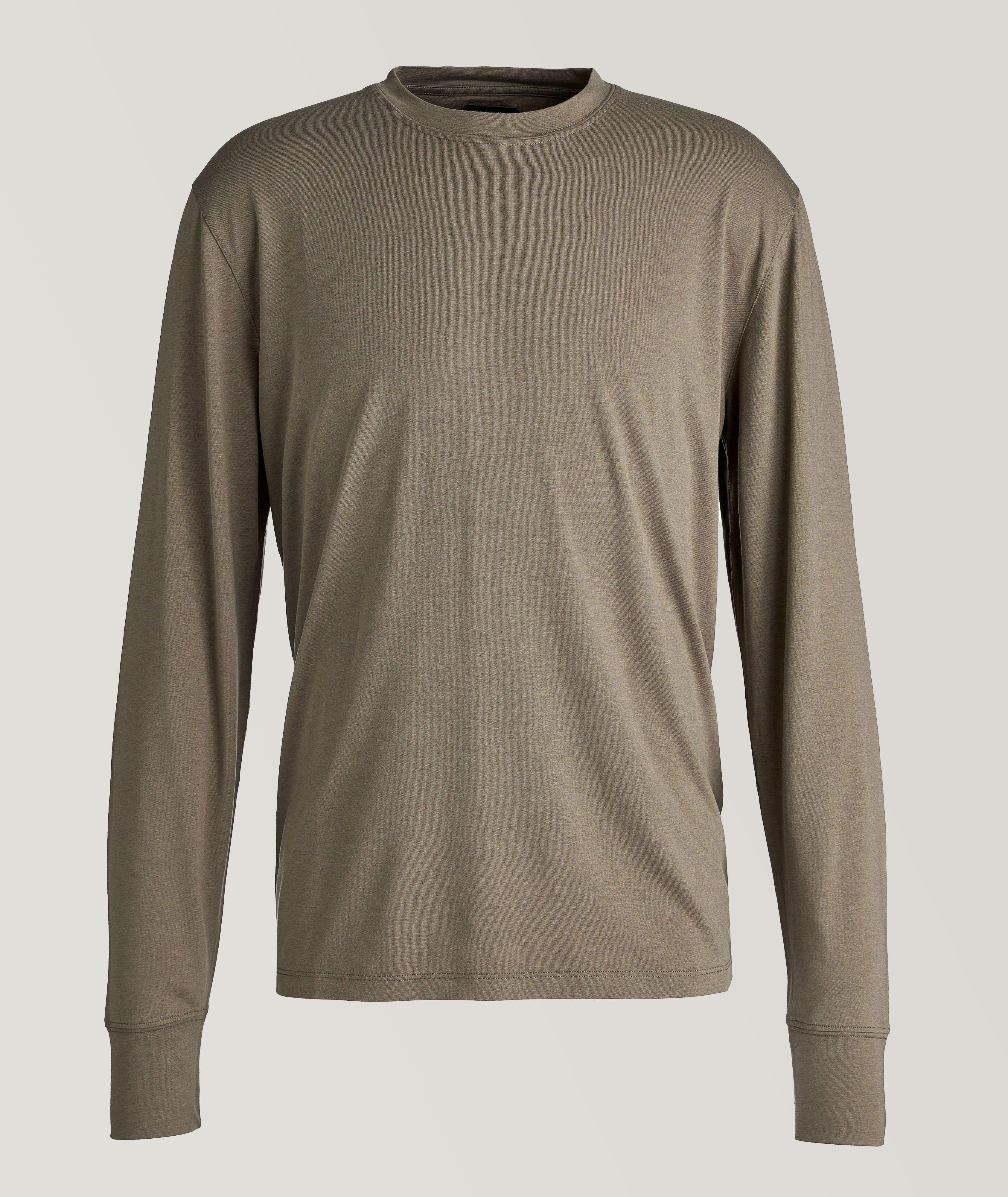 Long Sleeve Jersey Lyocell-Cotton T-Shirt image 0