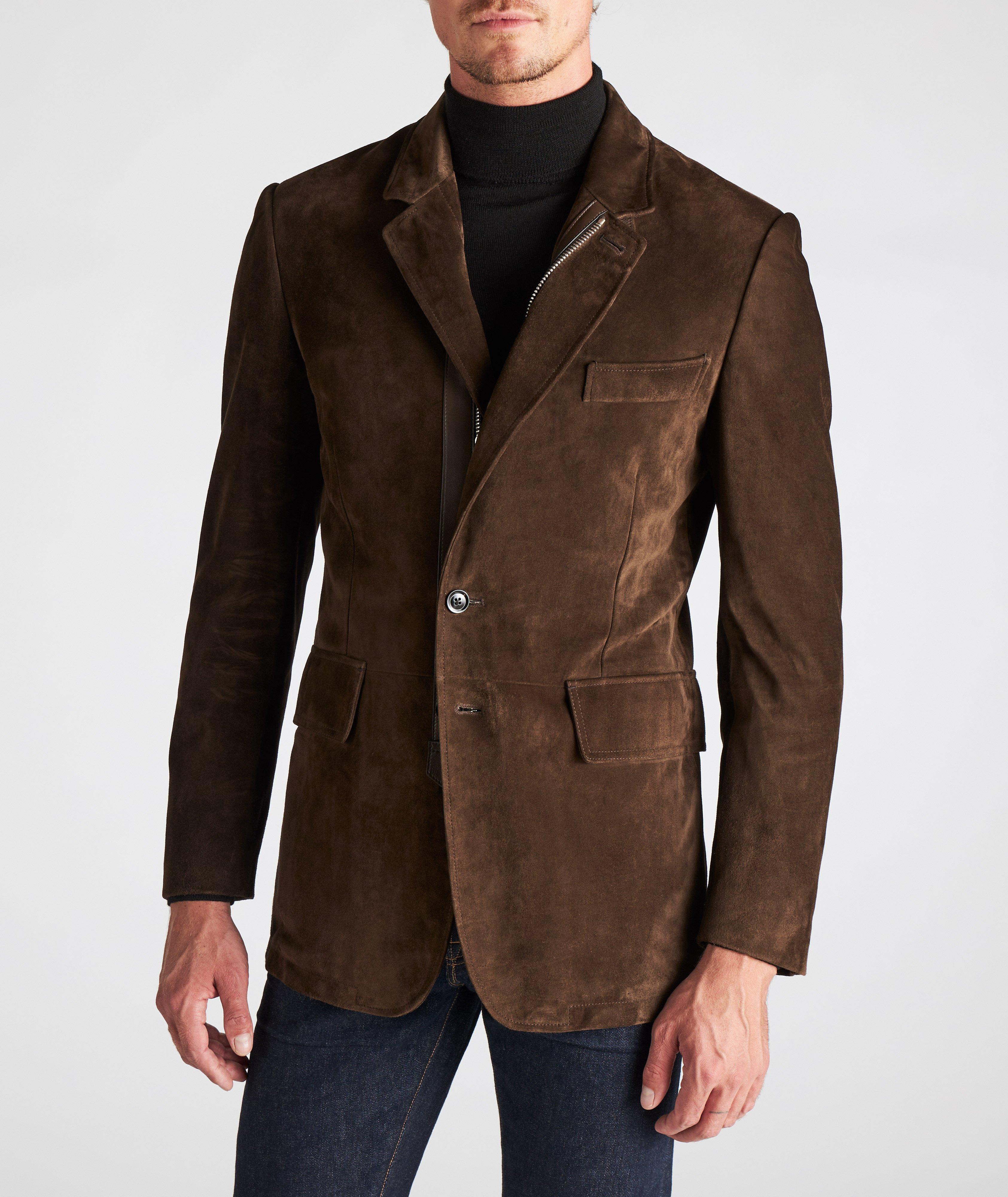 Calfskin Suede Blazer image 2