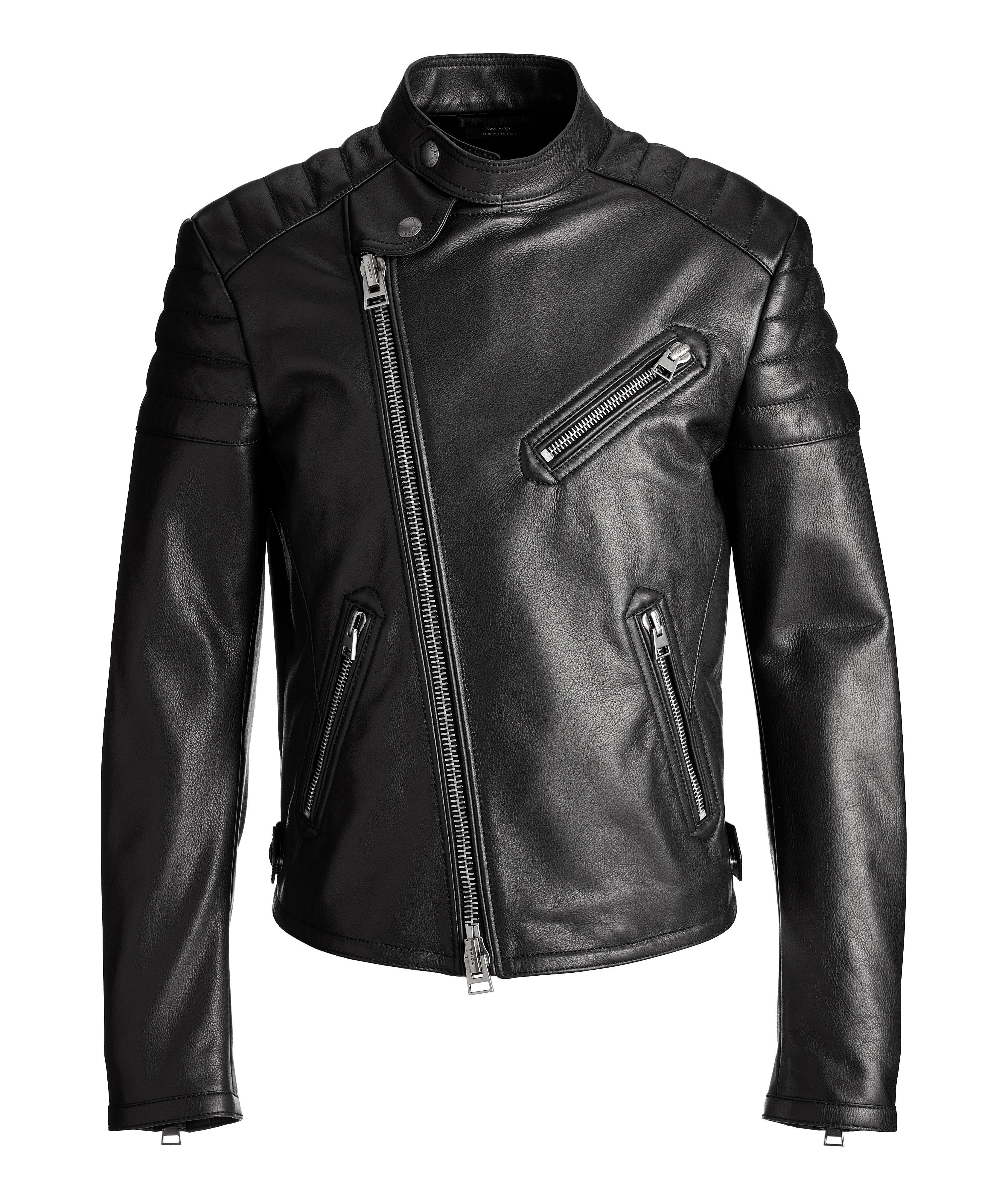 Calf Leather Biker Jacket image 0