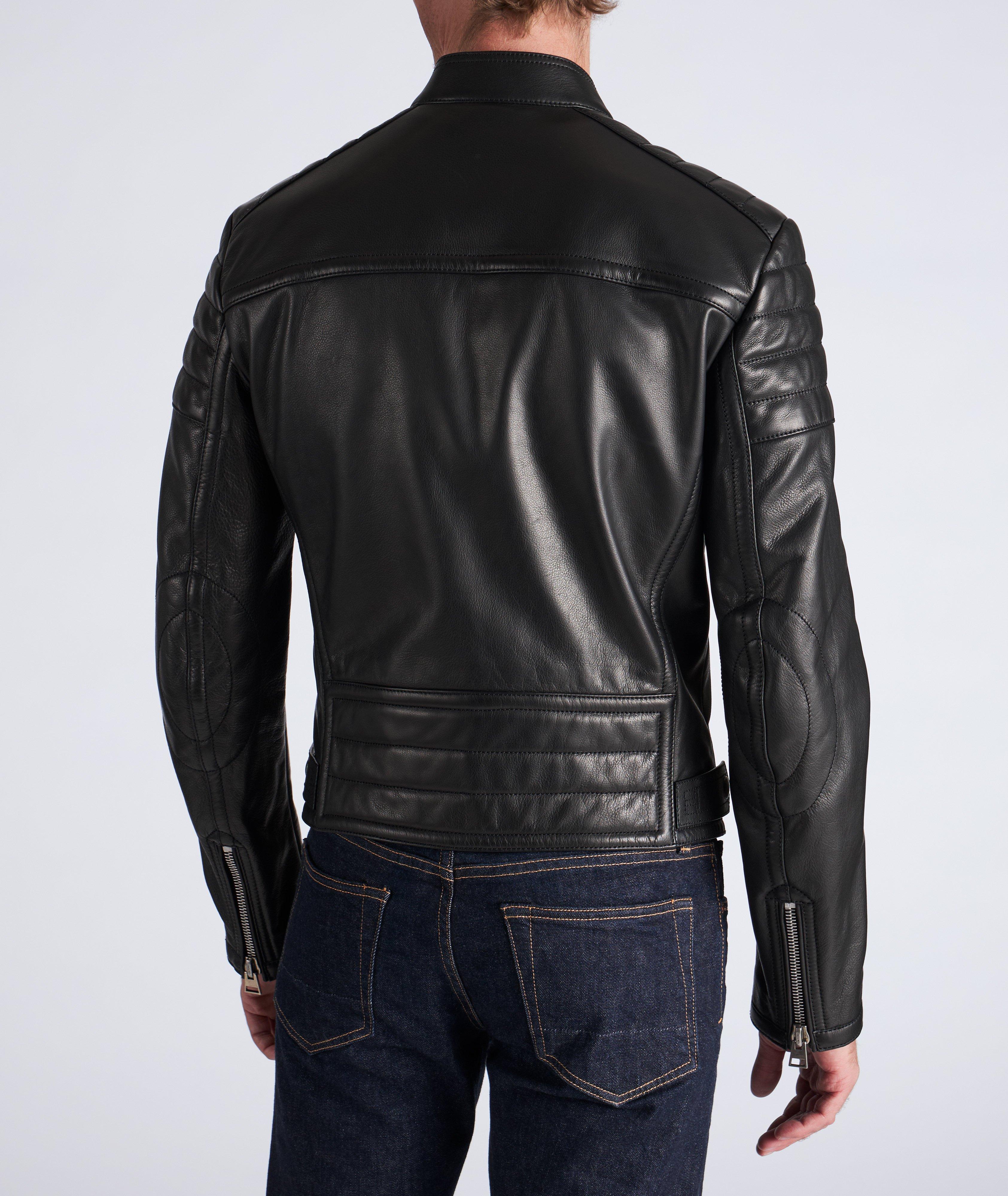 Calf Leather Biker Jacket image 3