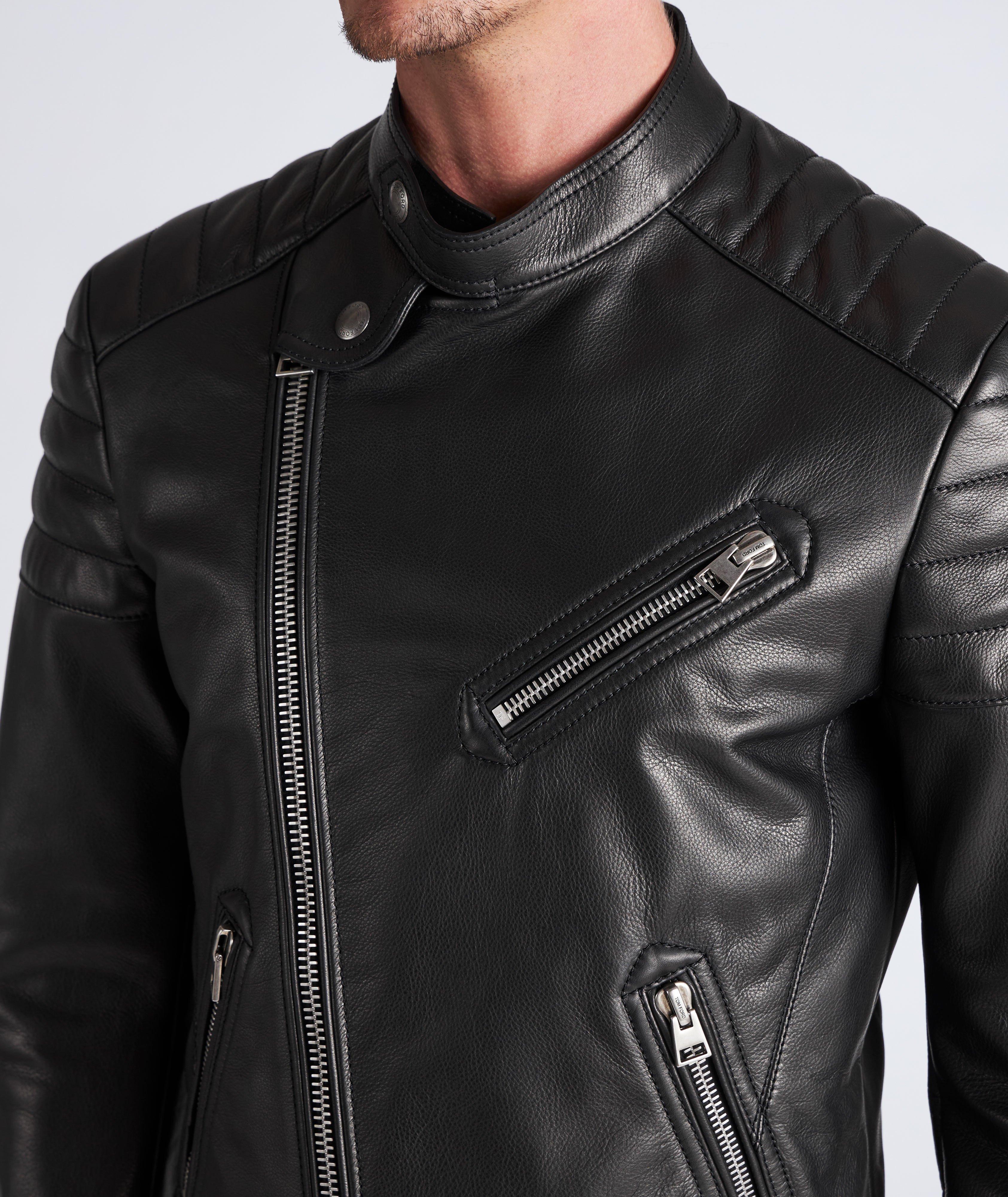 Calf Leather Biker Jacket image 4