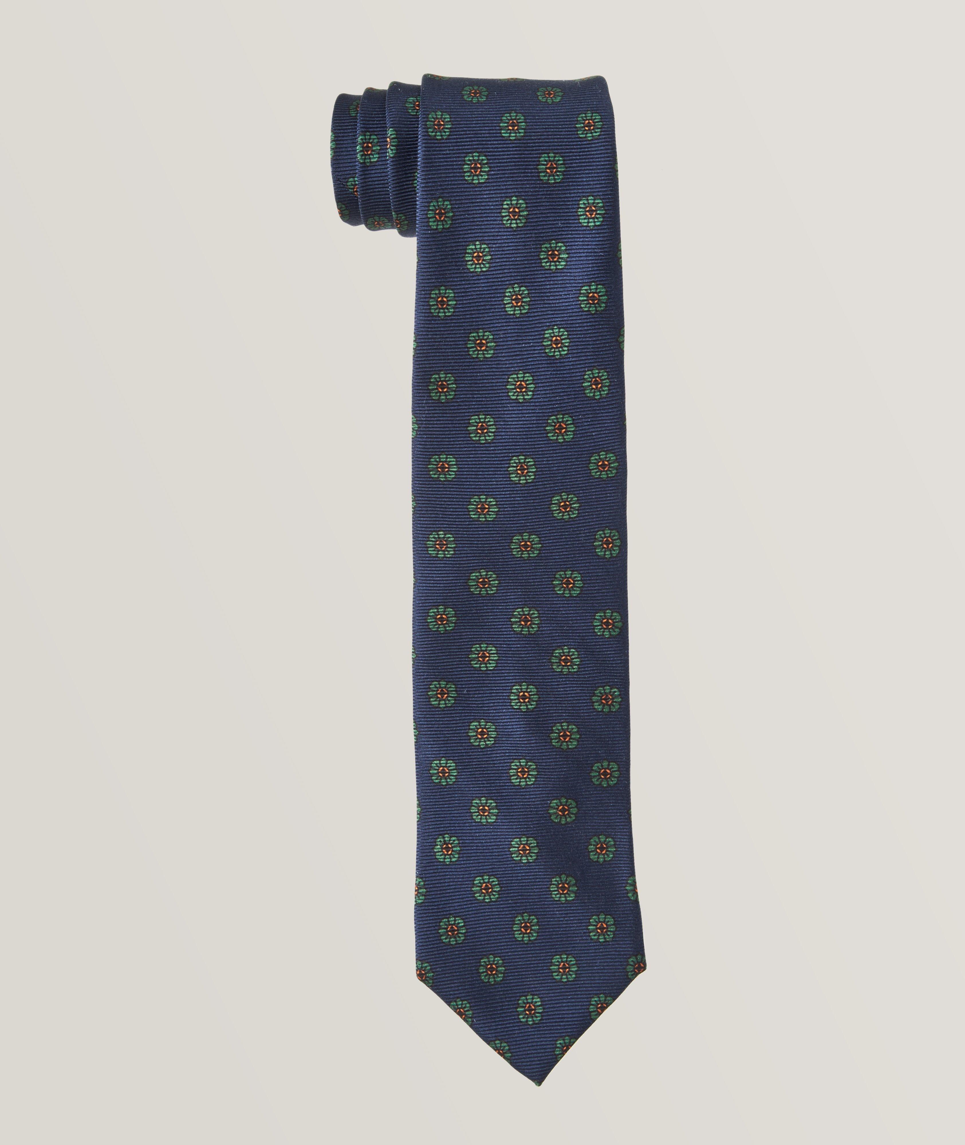 Silk Twill Grenadine Stripe Tie 