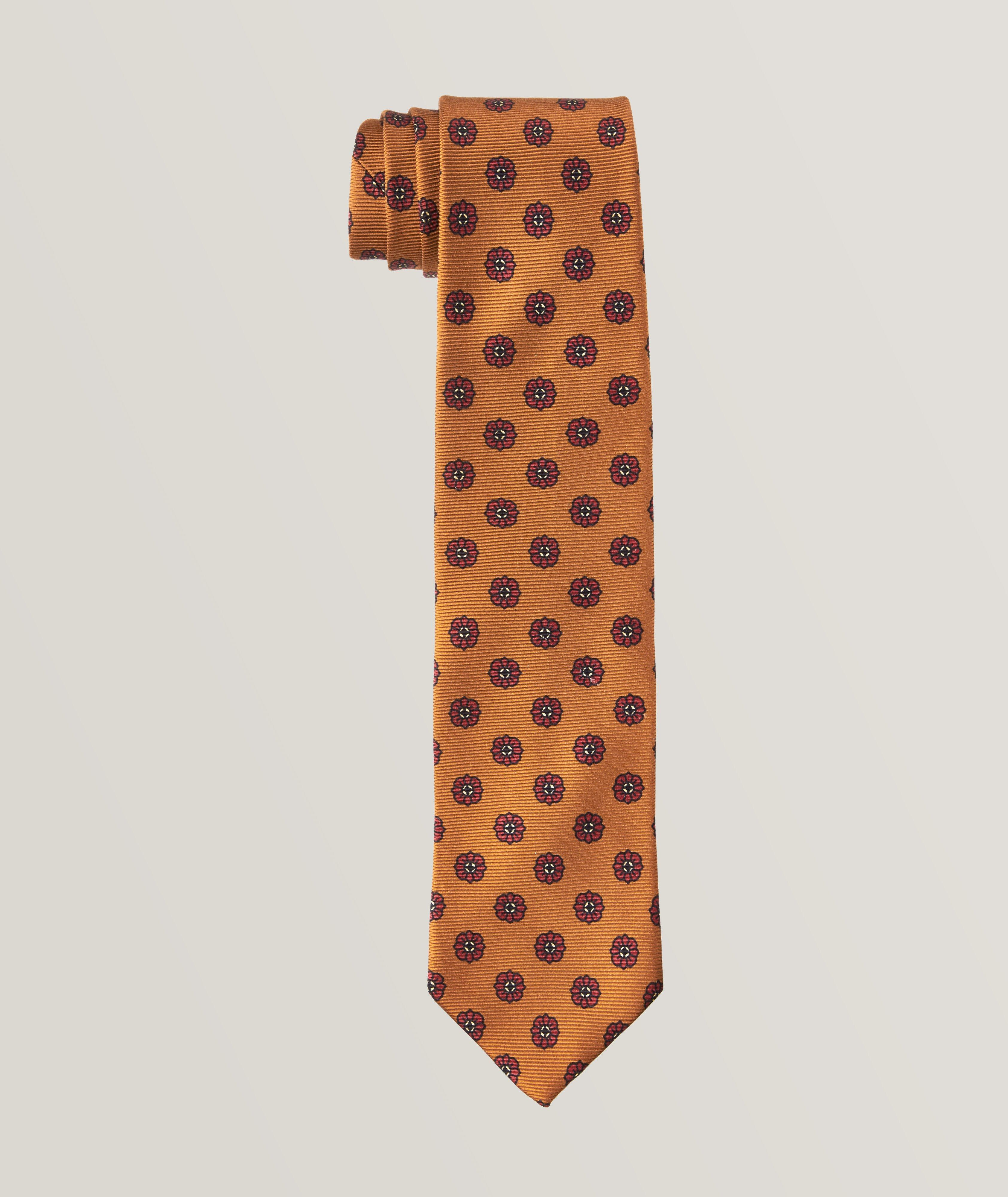 Drake's - Washed' paisley tie orange - simonskotto