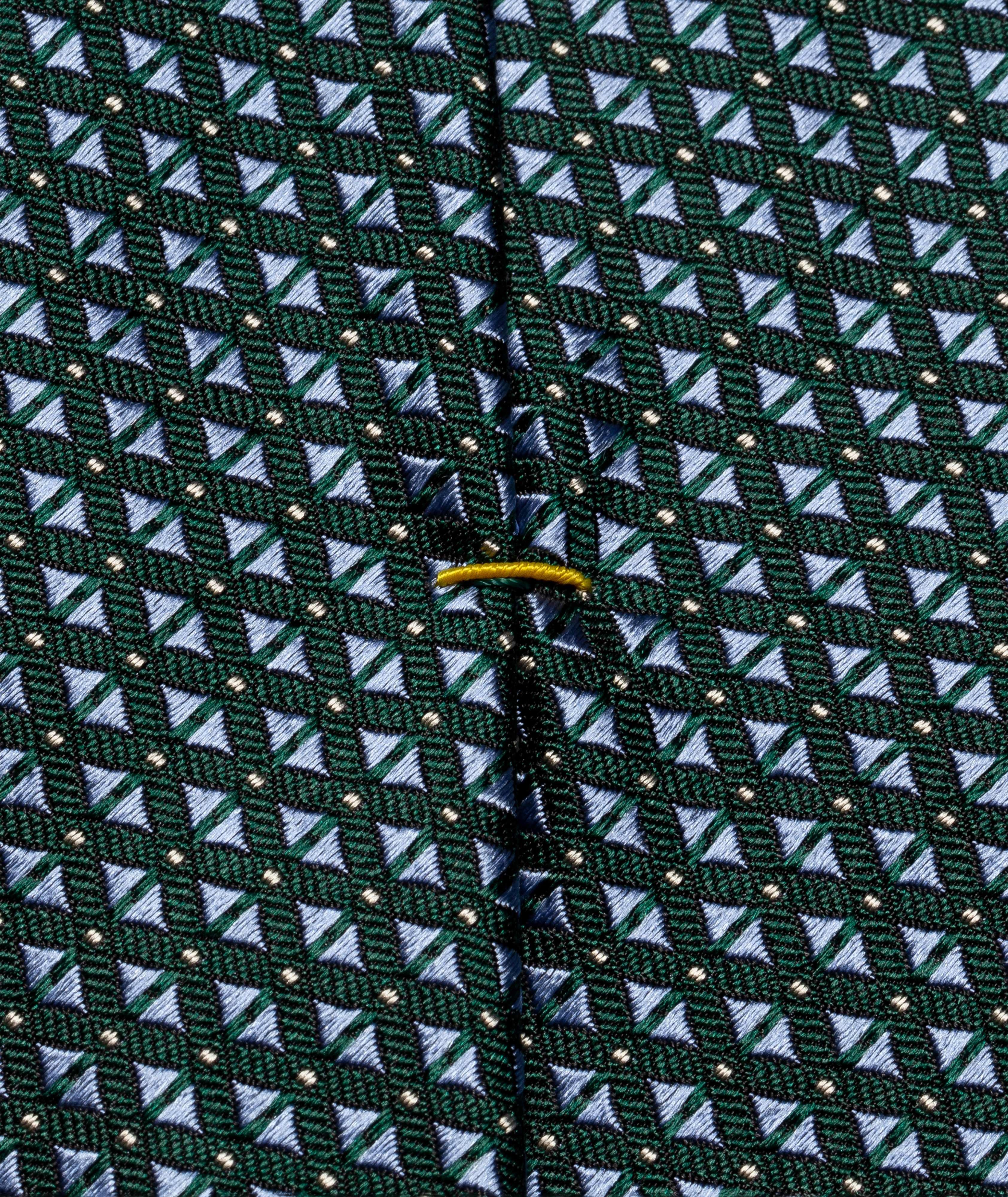 Cravate en soie à motif géométrique image 2