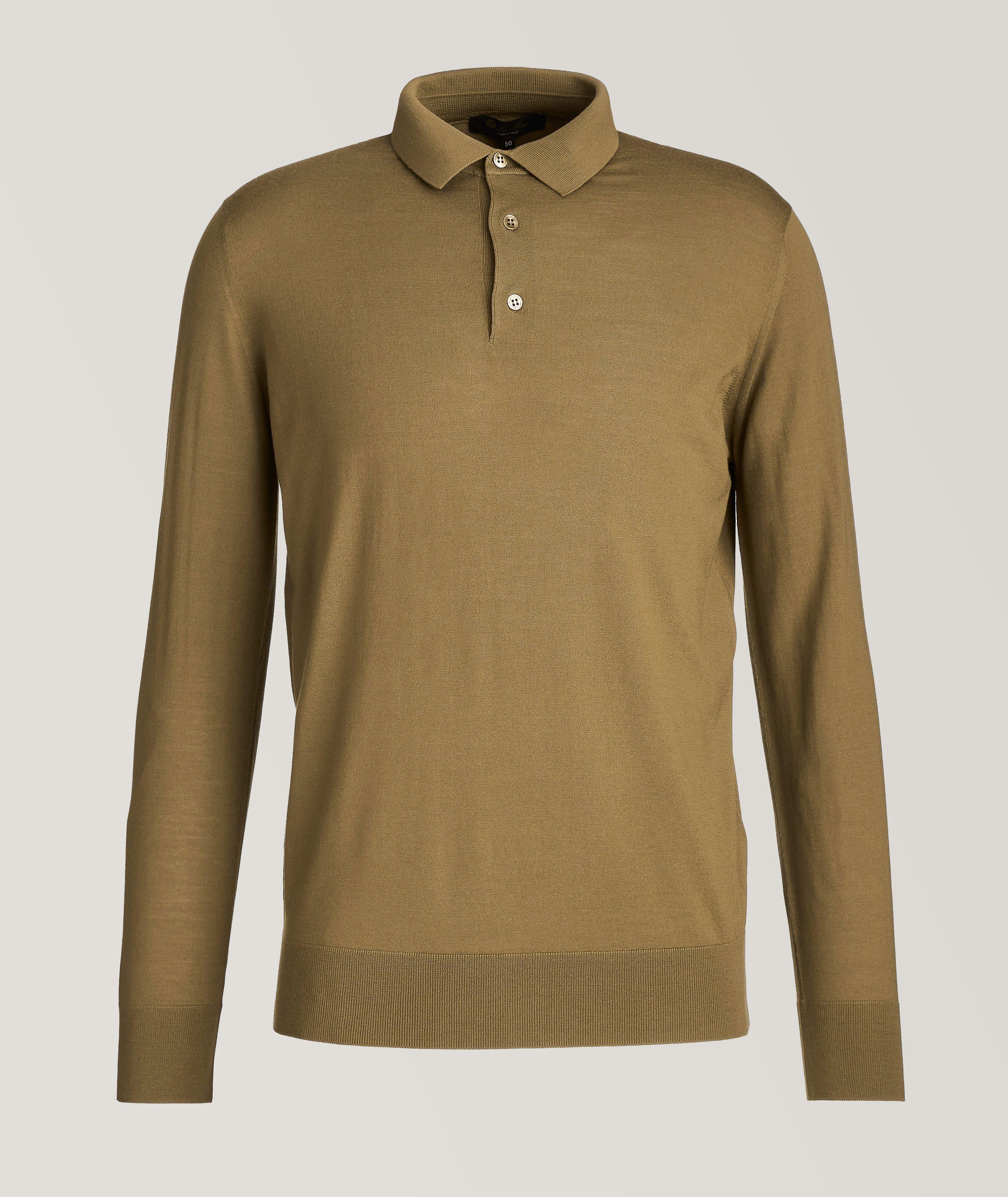 Loro Piana Long-Sleeve Wish Wool Polo