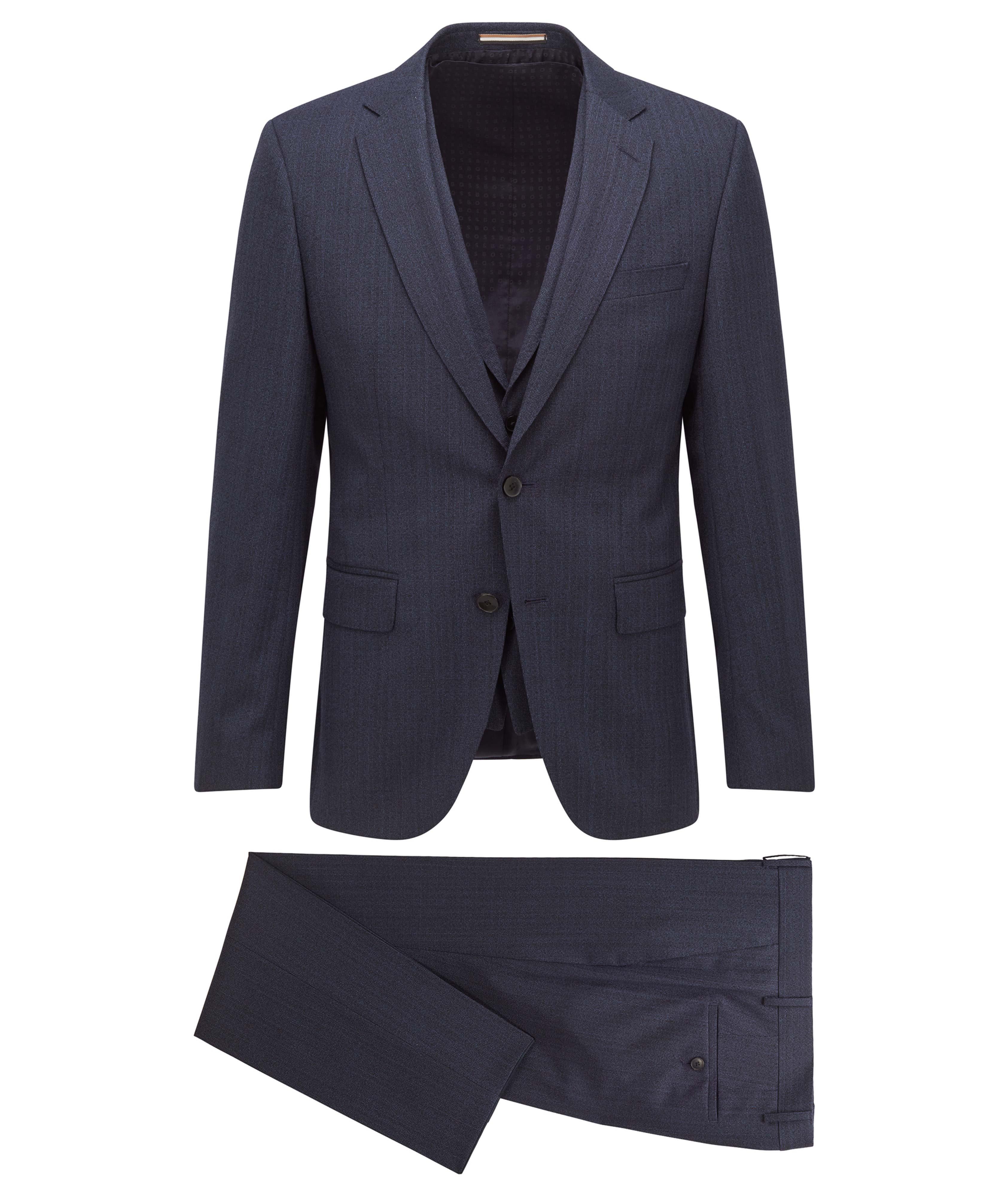 3-Piece Slim Fit Stretch Wool Suit image 0
