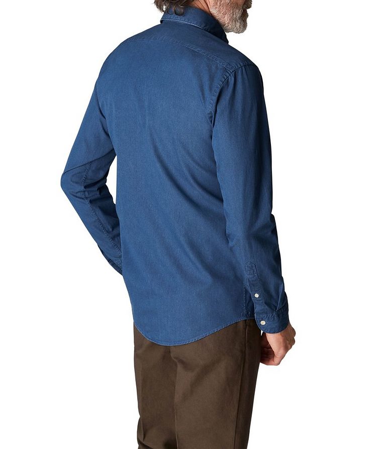 Slim-Fit Denim Cotton Shirt image 2