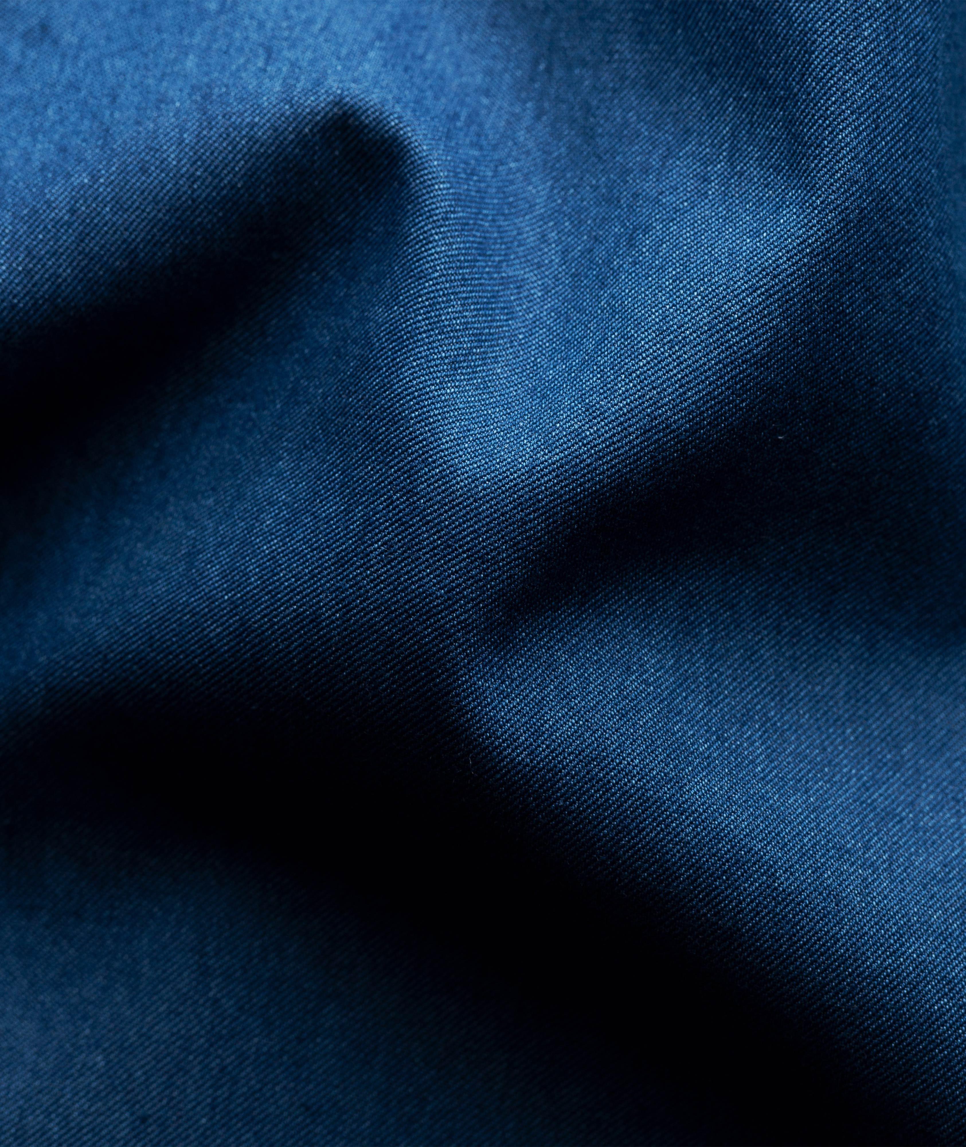 Slim-Fit Denim Dress Shirt image 5
