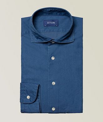 Eton Slim-Fit Denim Cotton Shirt