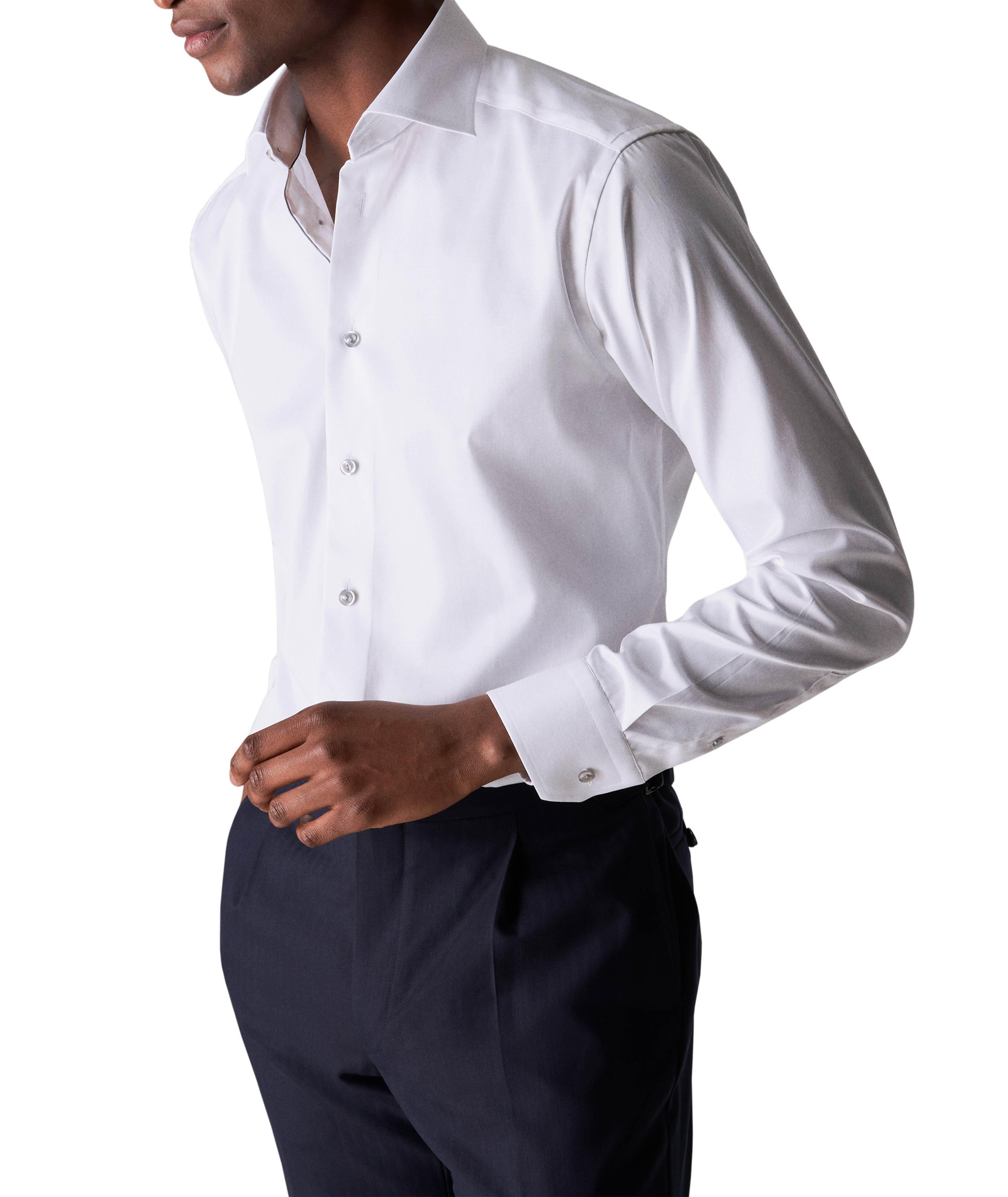 Slim-Fit Twill Cotton Dress Shirt image 1