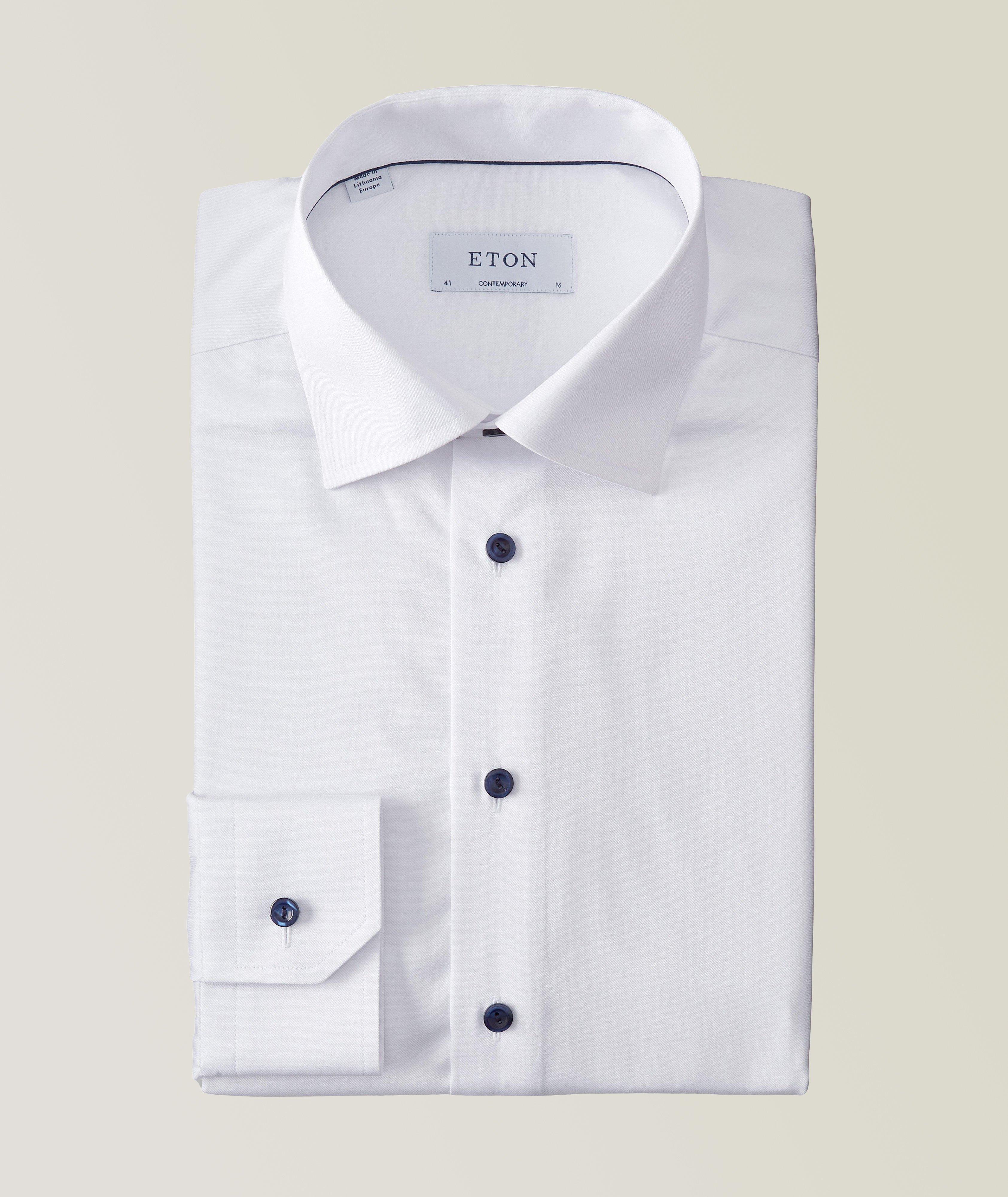 Contemporary-Fit Twill Dress Shirt image 0