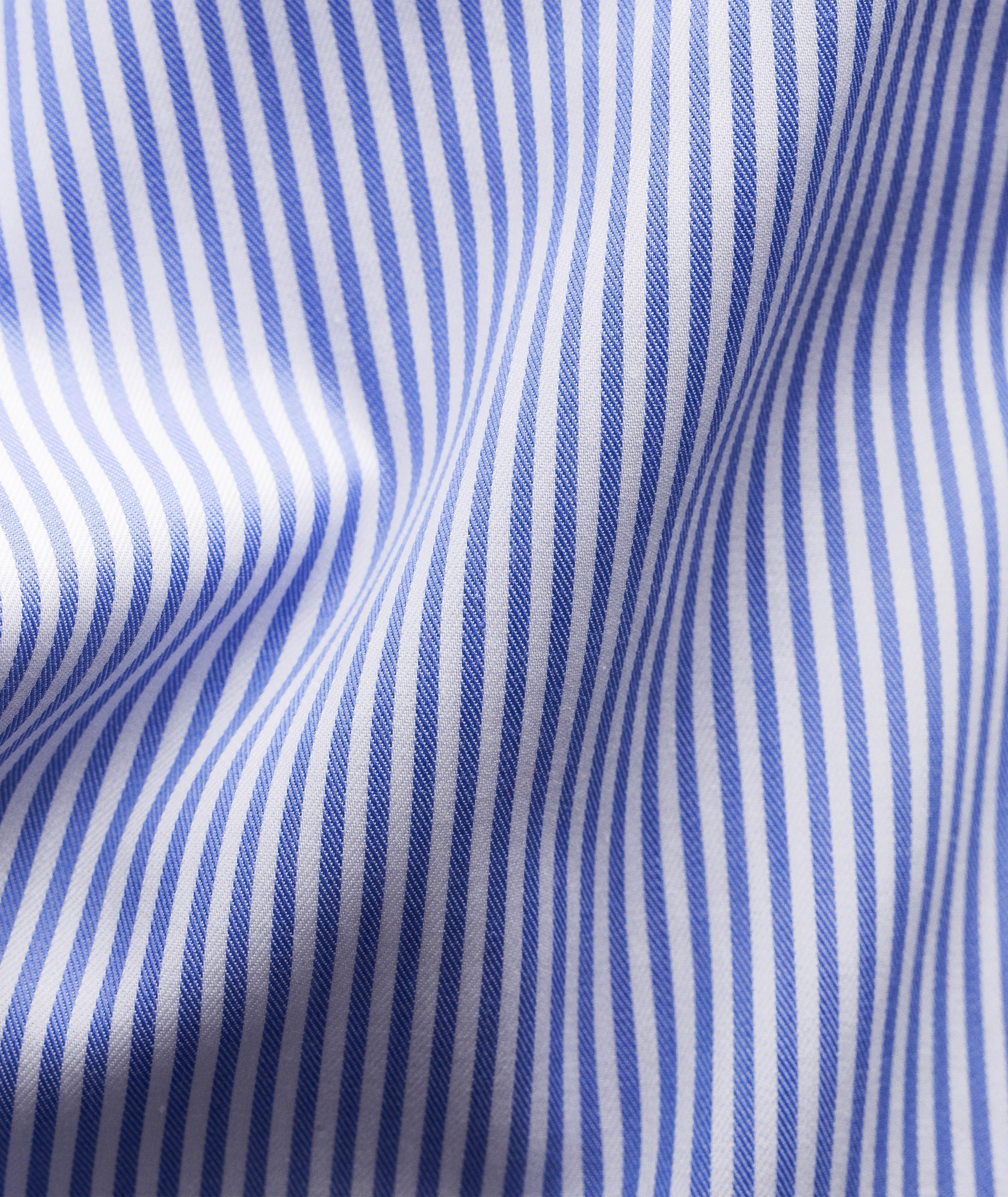 Slim-Fit Striped Dress Shirt image 5