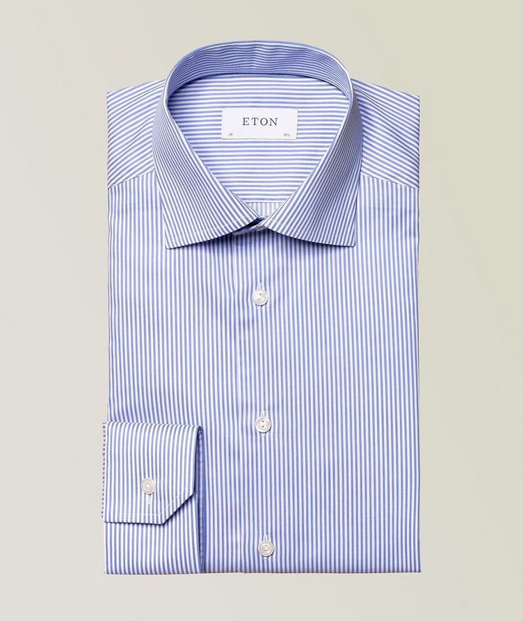 Slim-Fit Striped Cotton Twill Shirt image 0