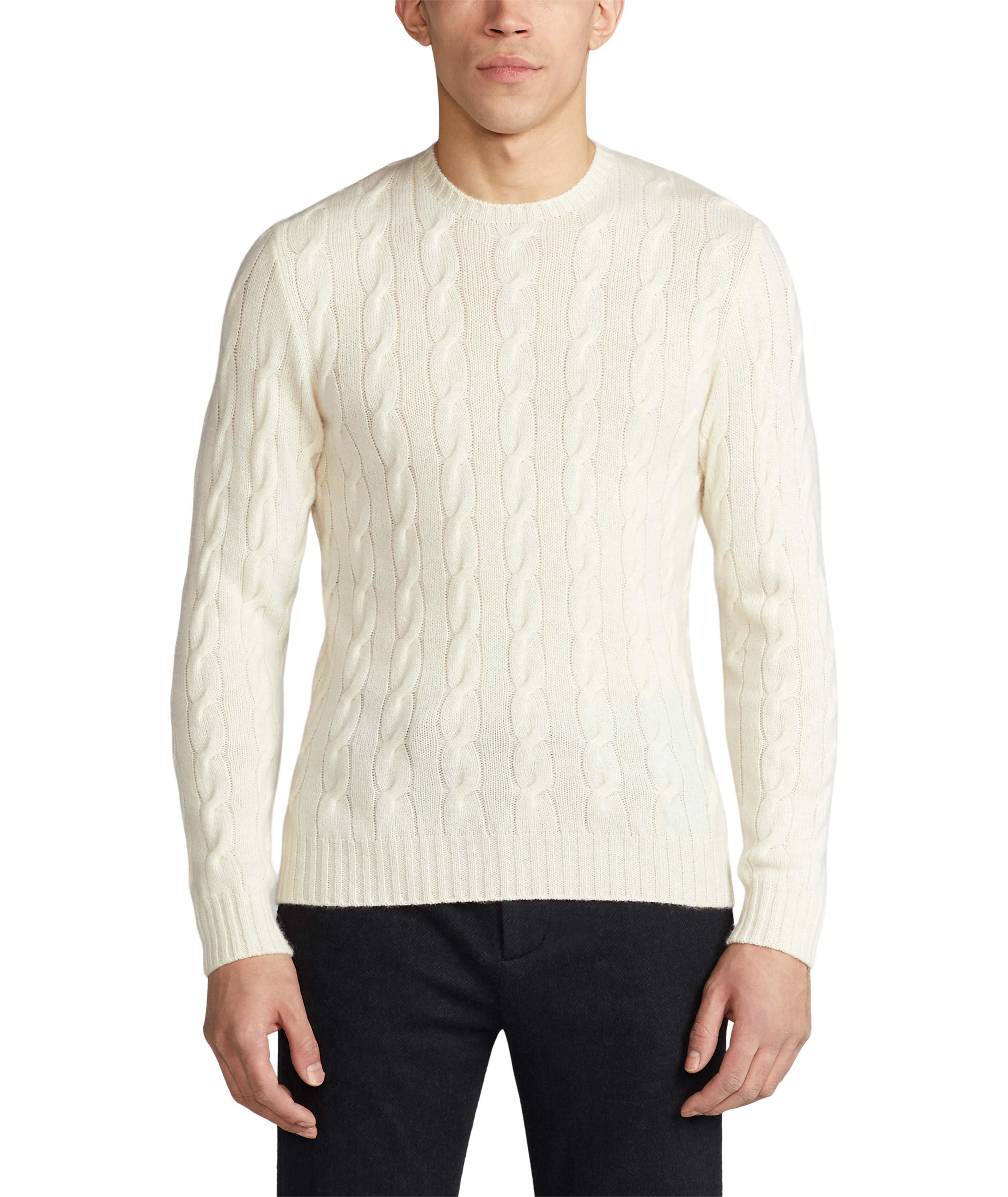Pull en tricot torsadé de cachemire image 1