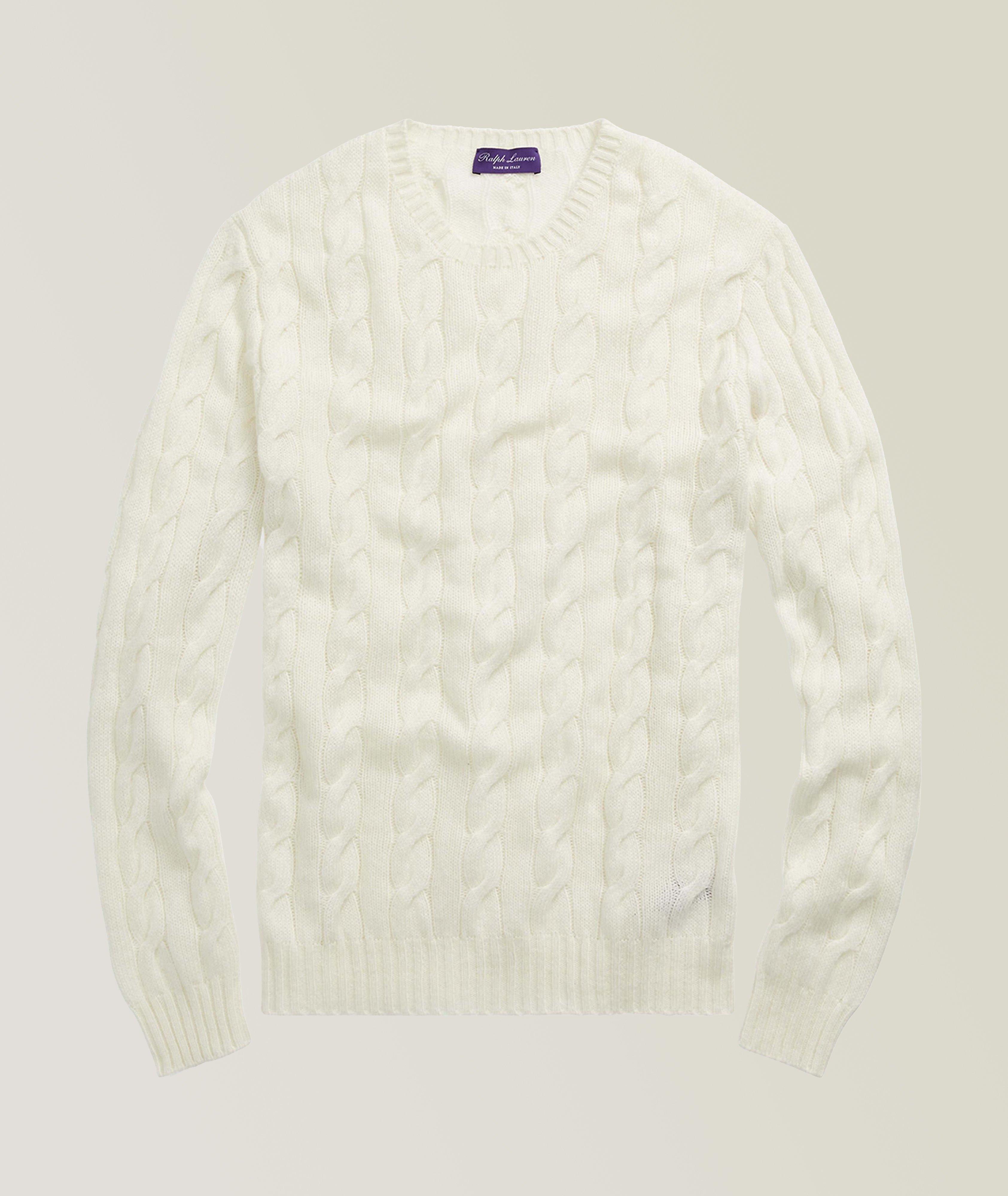 Pull en tricot torsadé de cachemire image 0