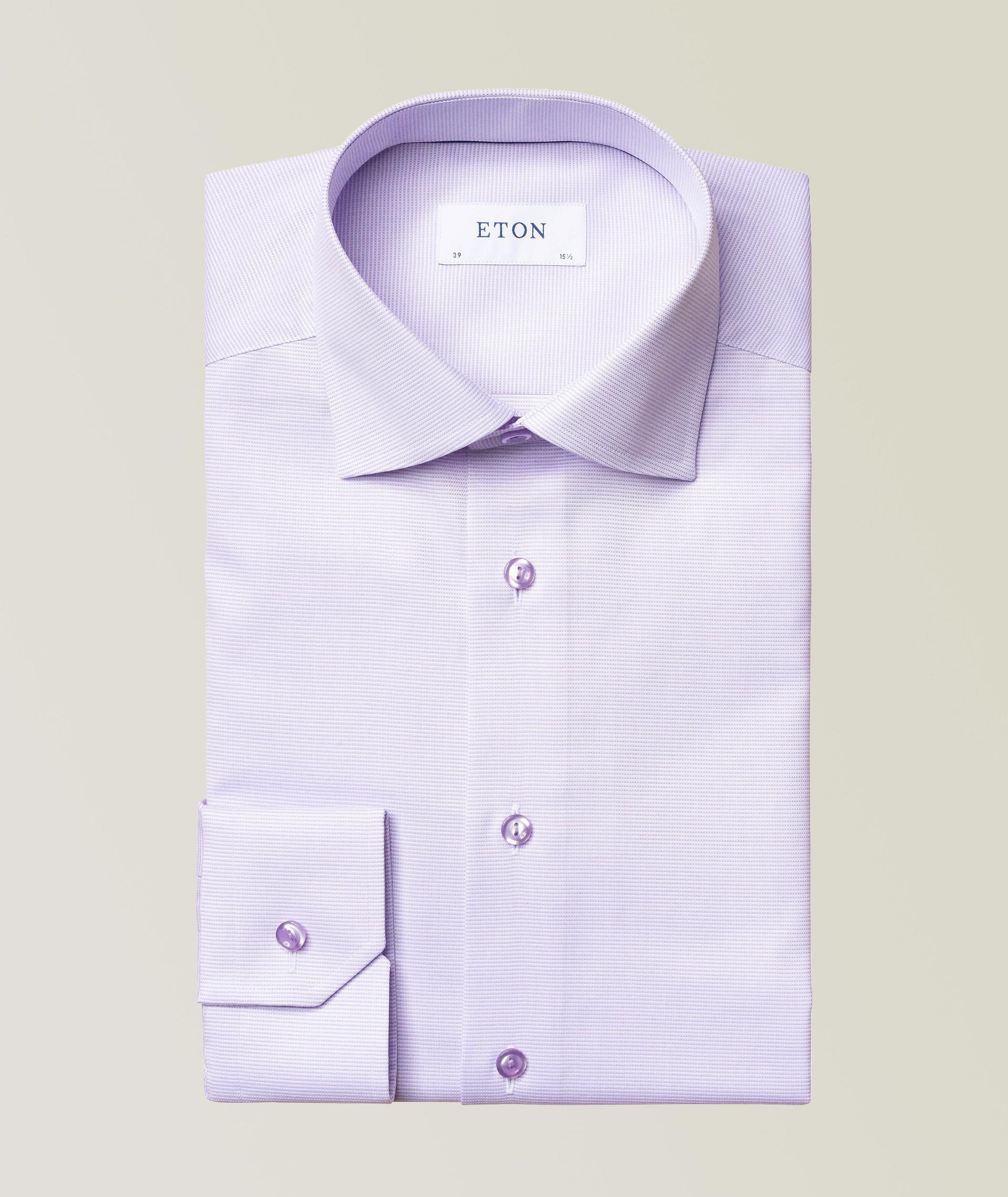 Slim-Fit Textured Dress Shirt image 0