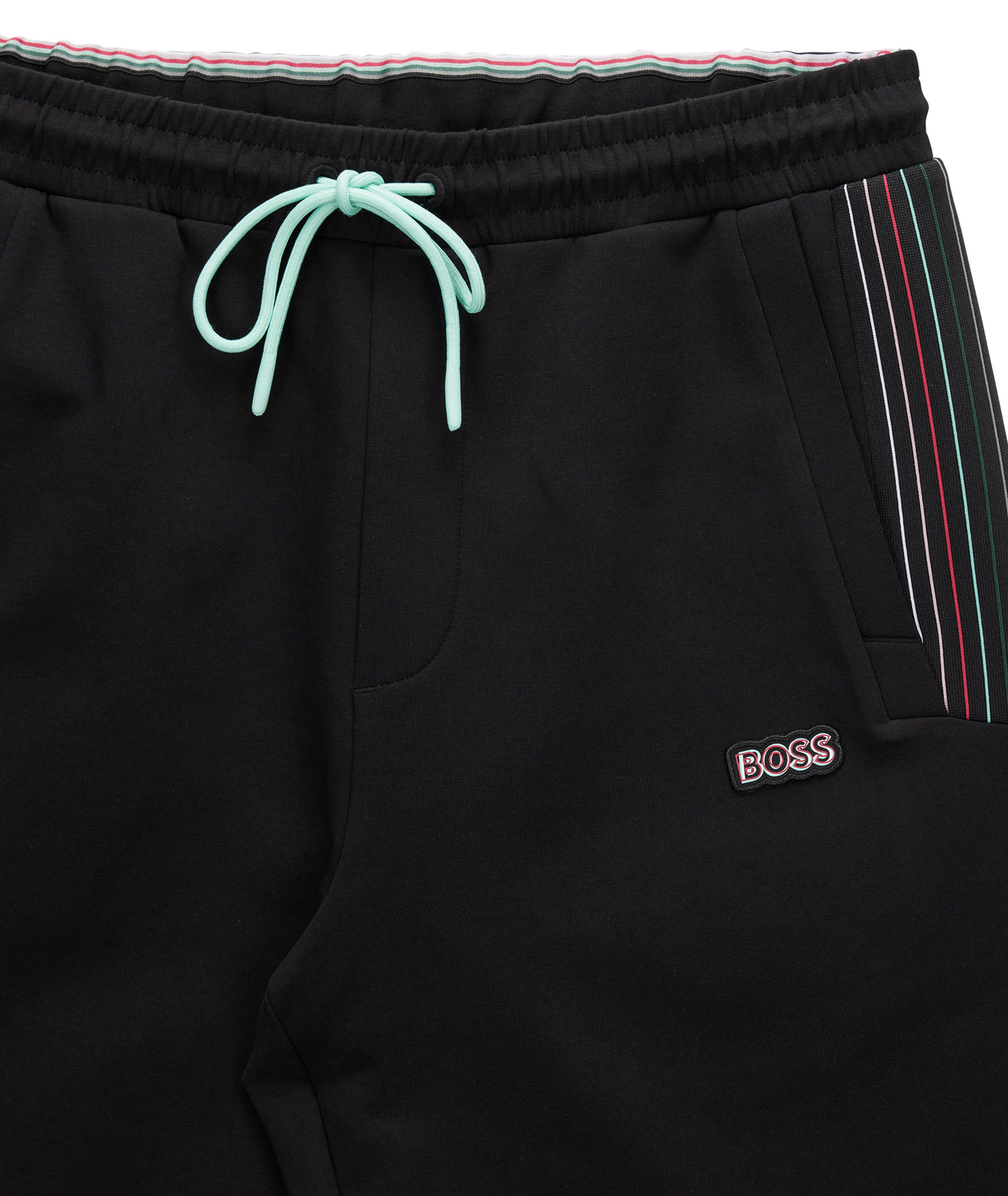 Cotton-Blend Logo Shorts image 3