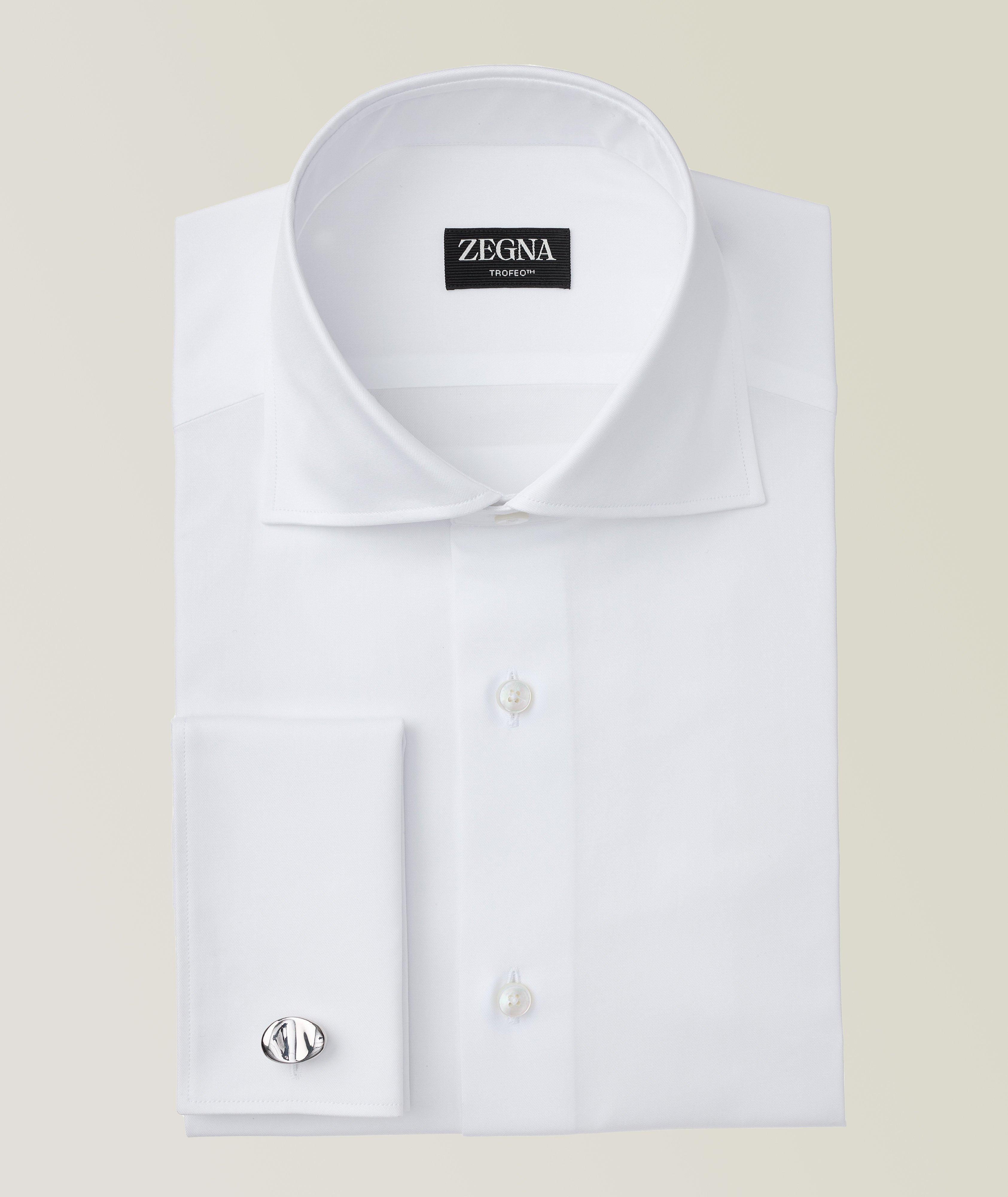 Solid Cotton Tuxedo Shirt image 0