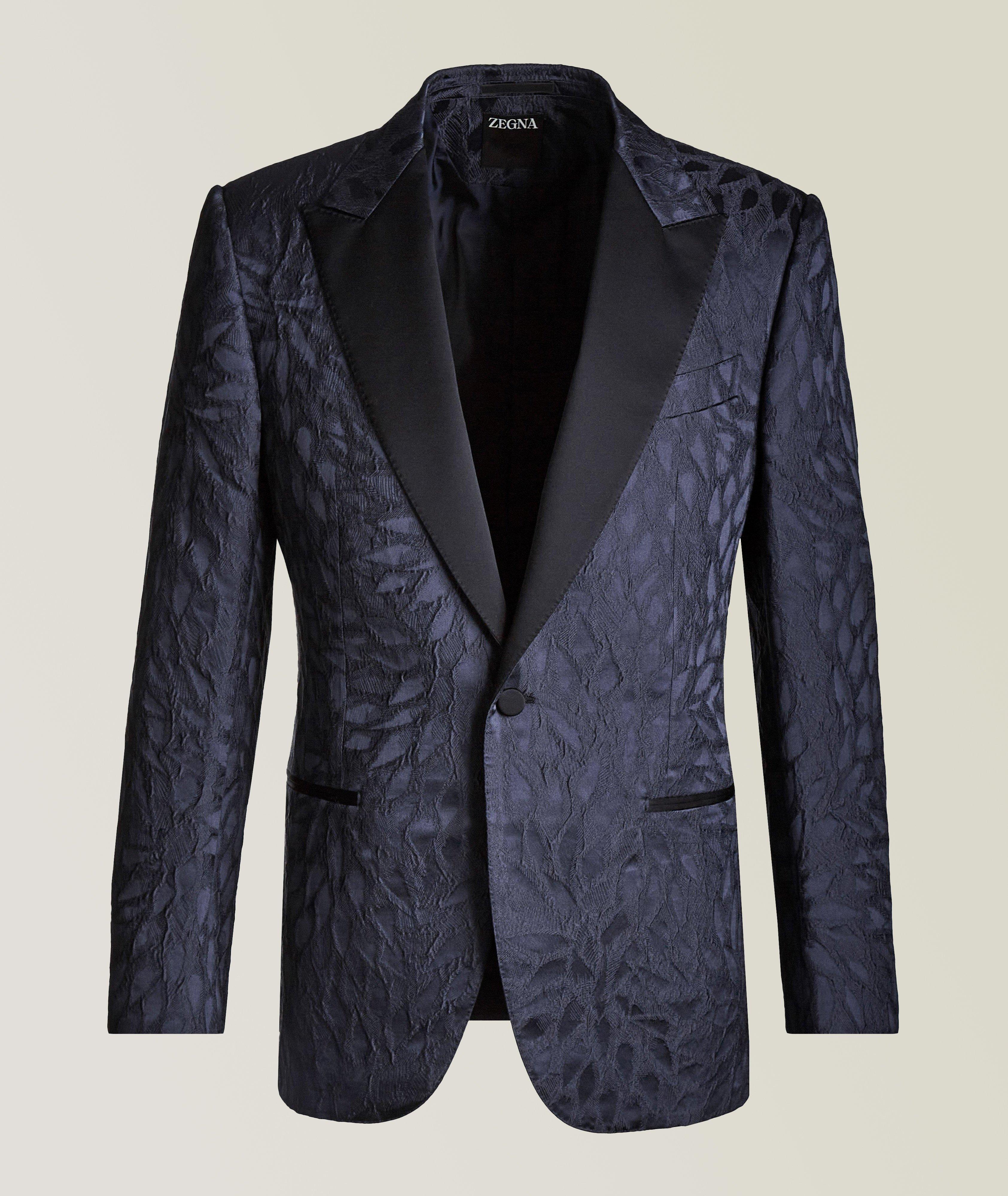 Wool-Blend Jacquard Cocktail Jacket image 0