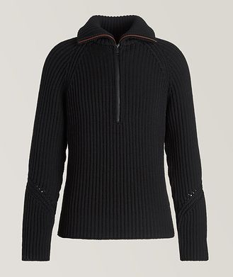 ZEGNA TECHMERINO™Knit Half Zip Sweater