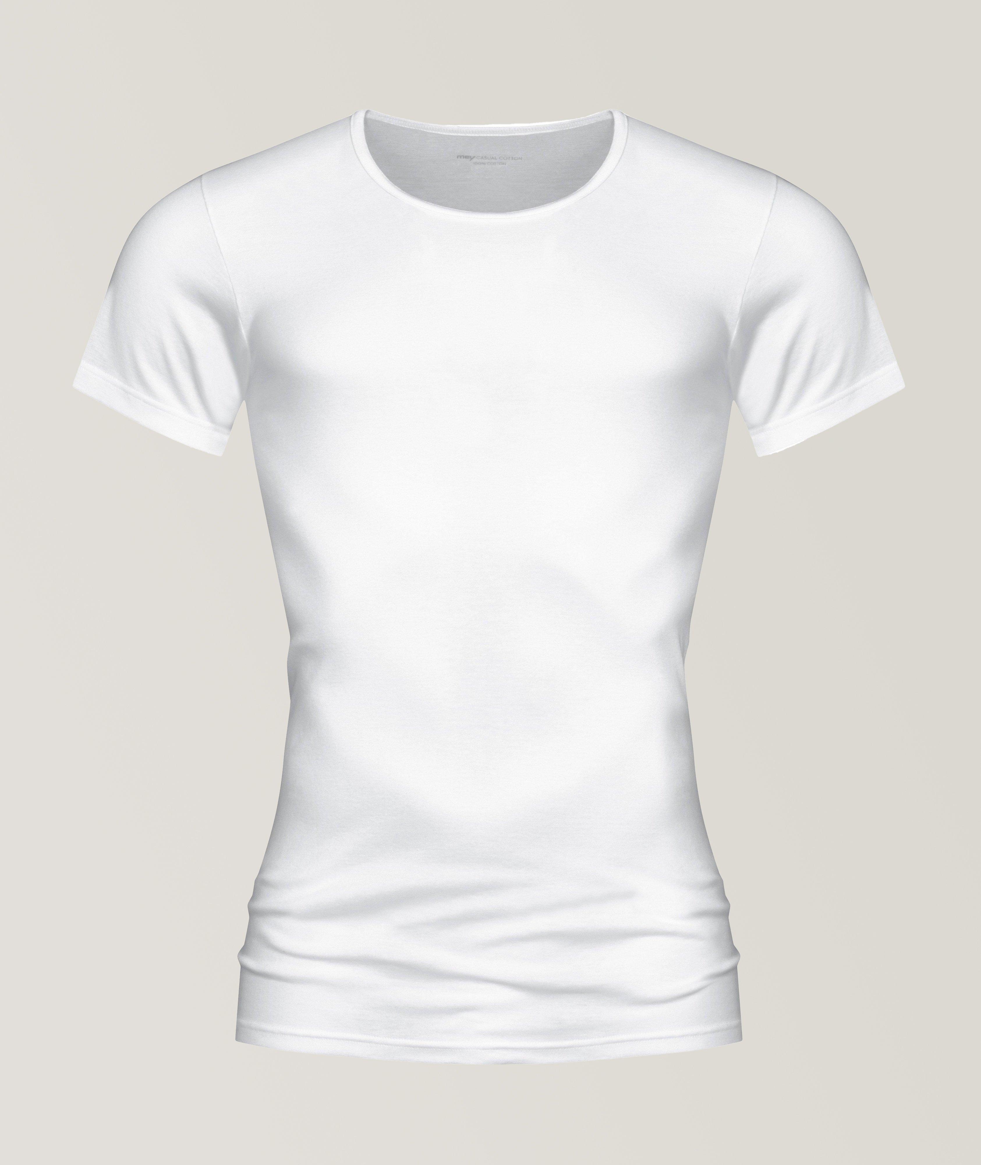 T-shirt décontracté en coton pima image 0