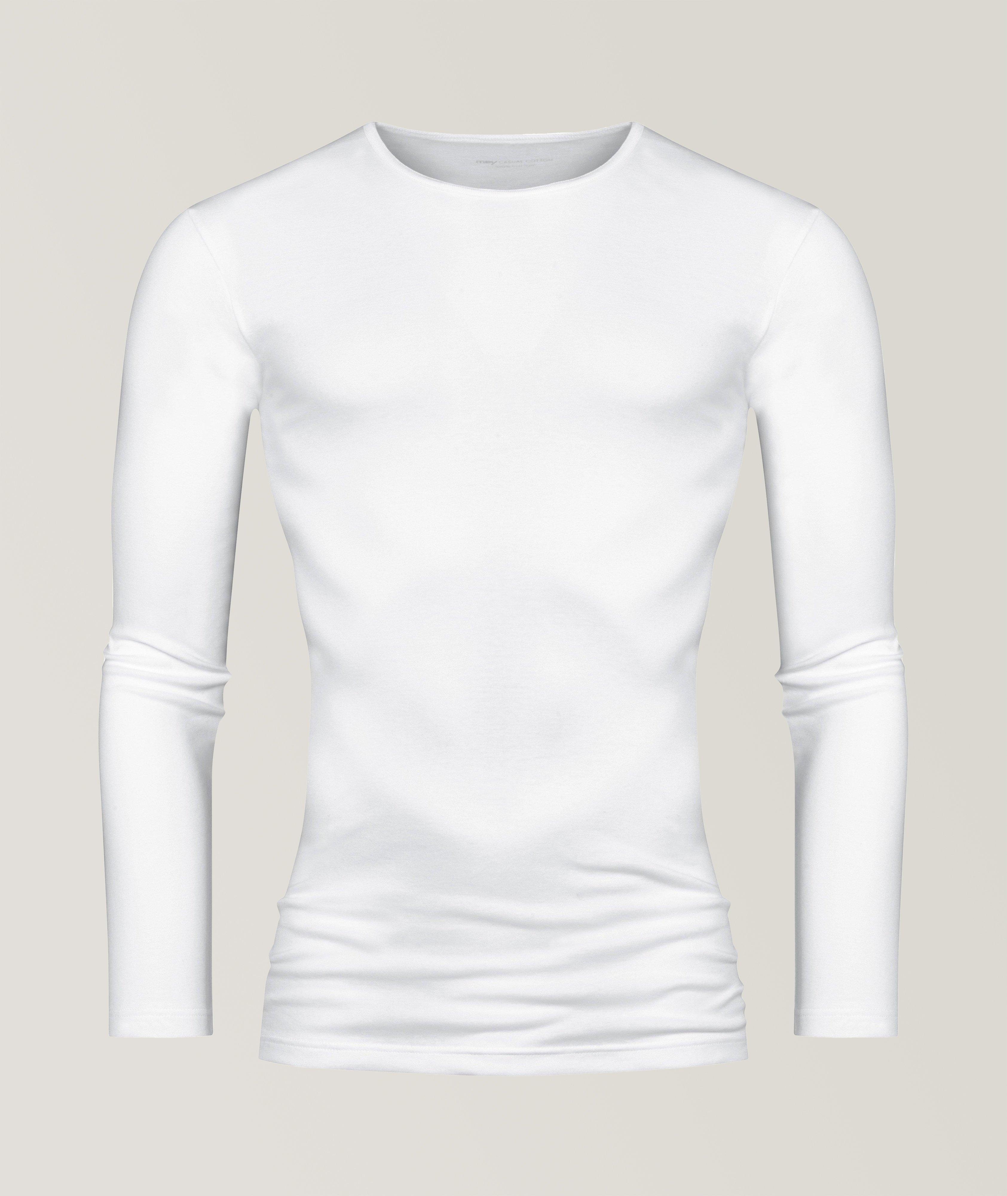 Casual Pima Cotton Long Sleeve T-Shirt image 0
