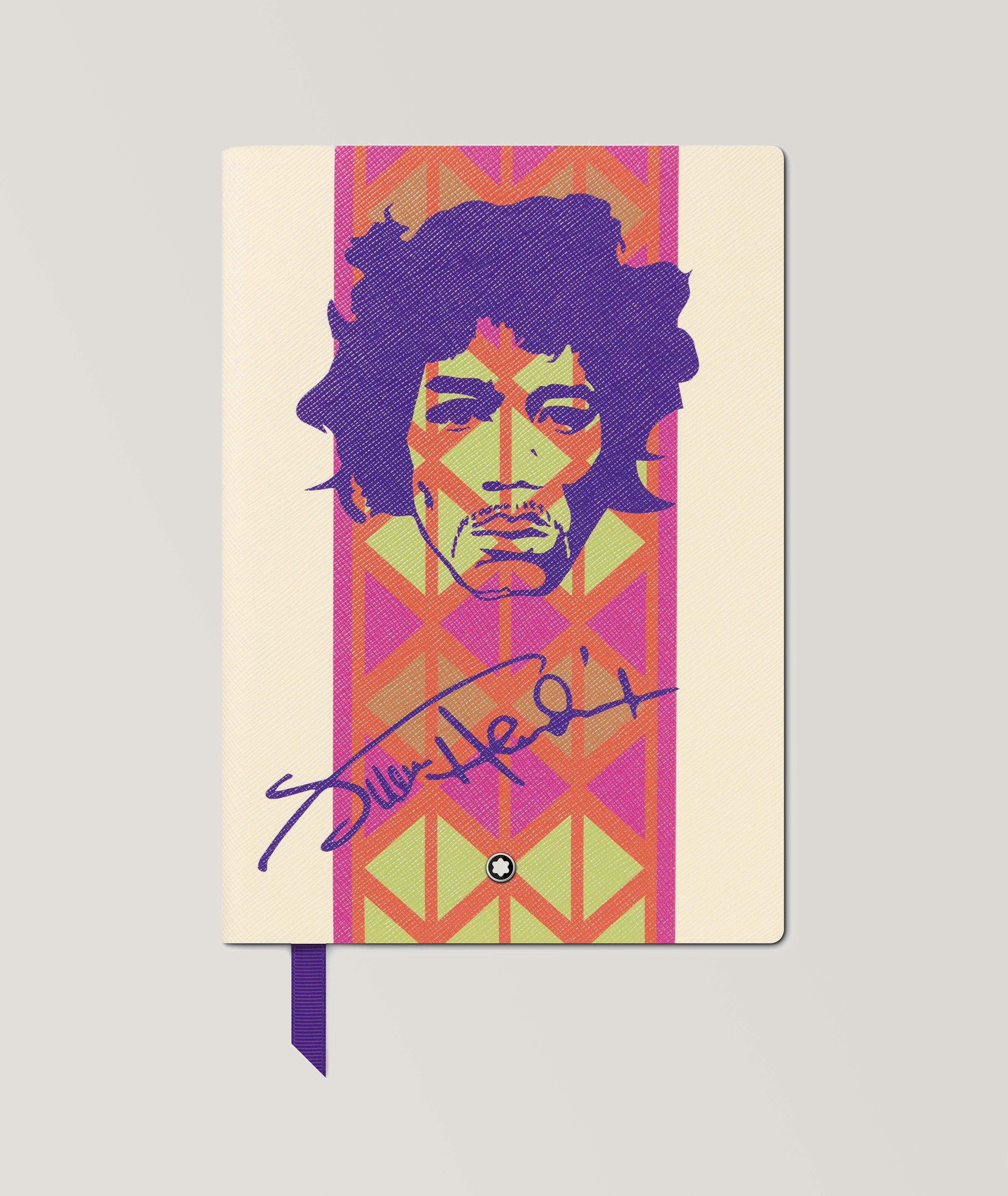 Great Characters Jimi Hendrix White Lined Notebook  image 0