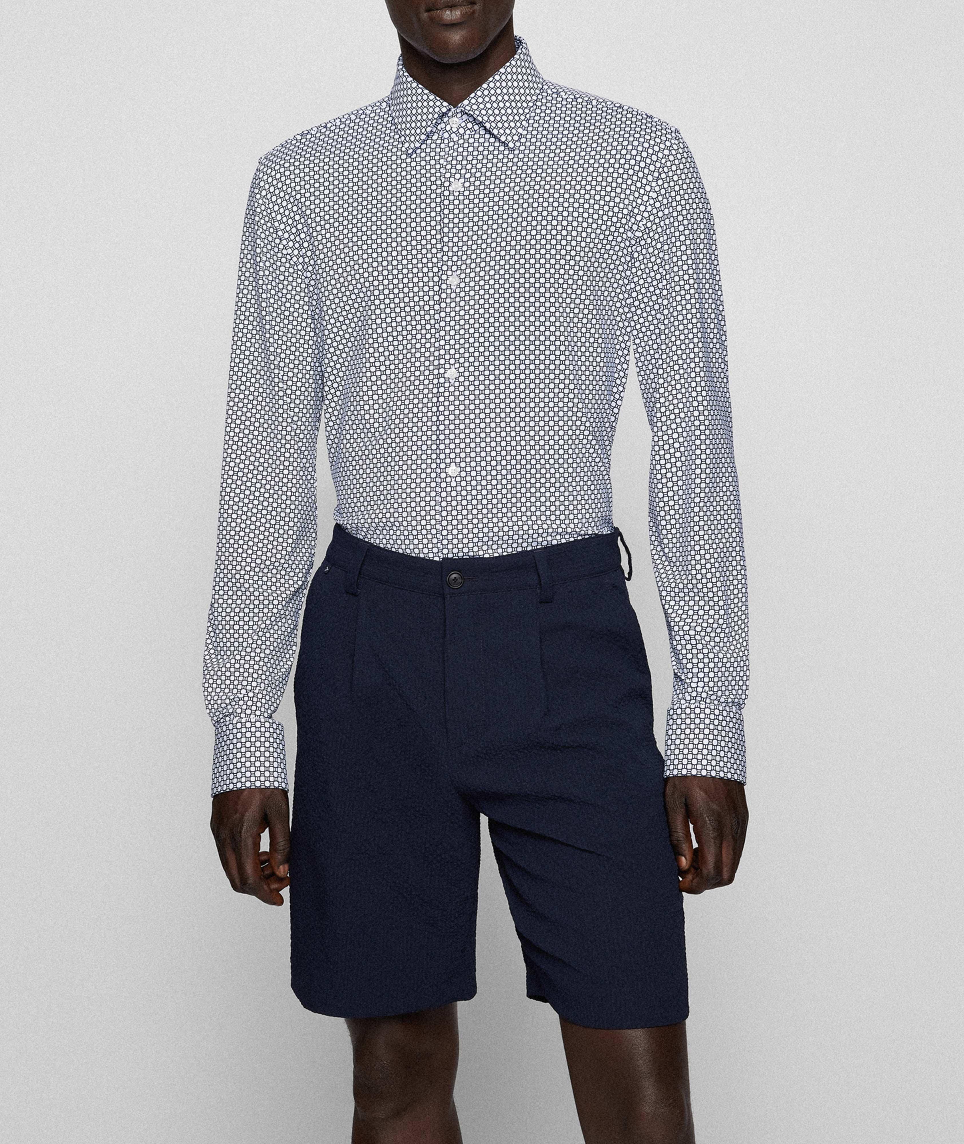 Slim Fit Performance Jersey Print Shirt image 1