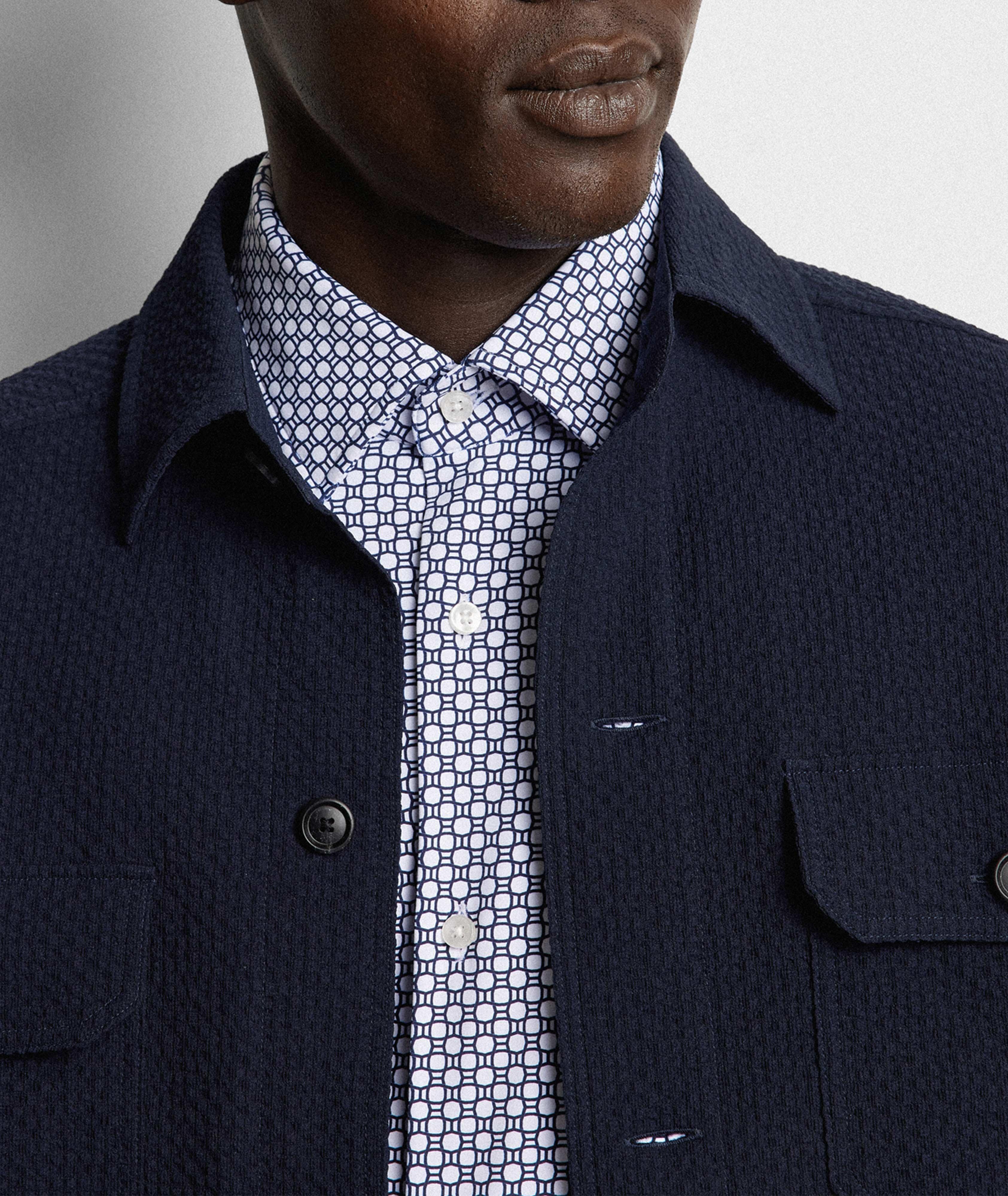 Slim Fit Performance Jersey Print Shirt image 4