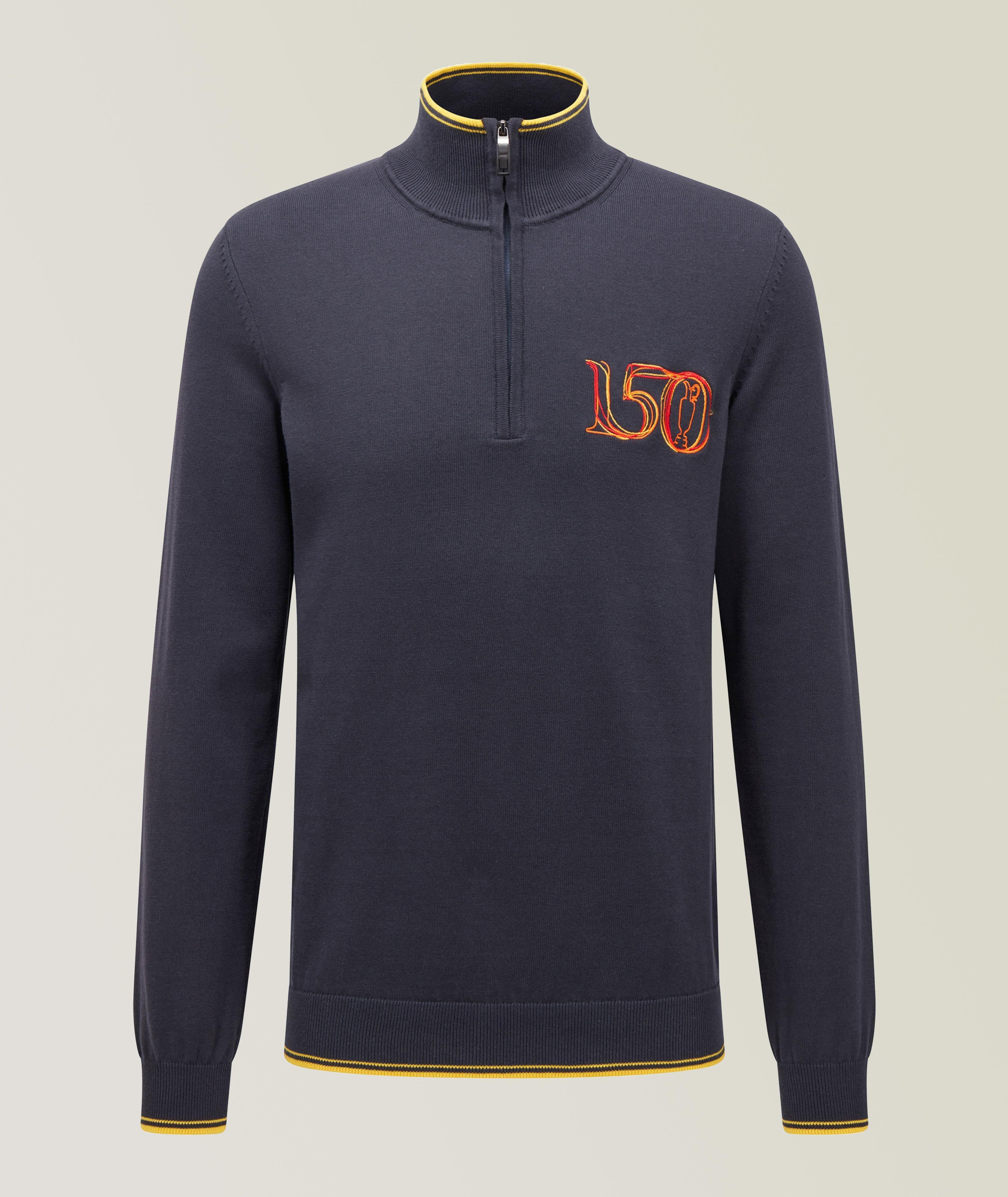 British Open Logoed Zip-neck Sweatshirt  image 0