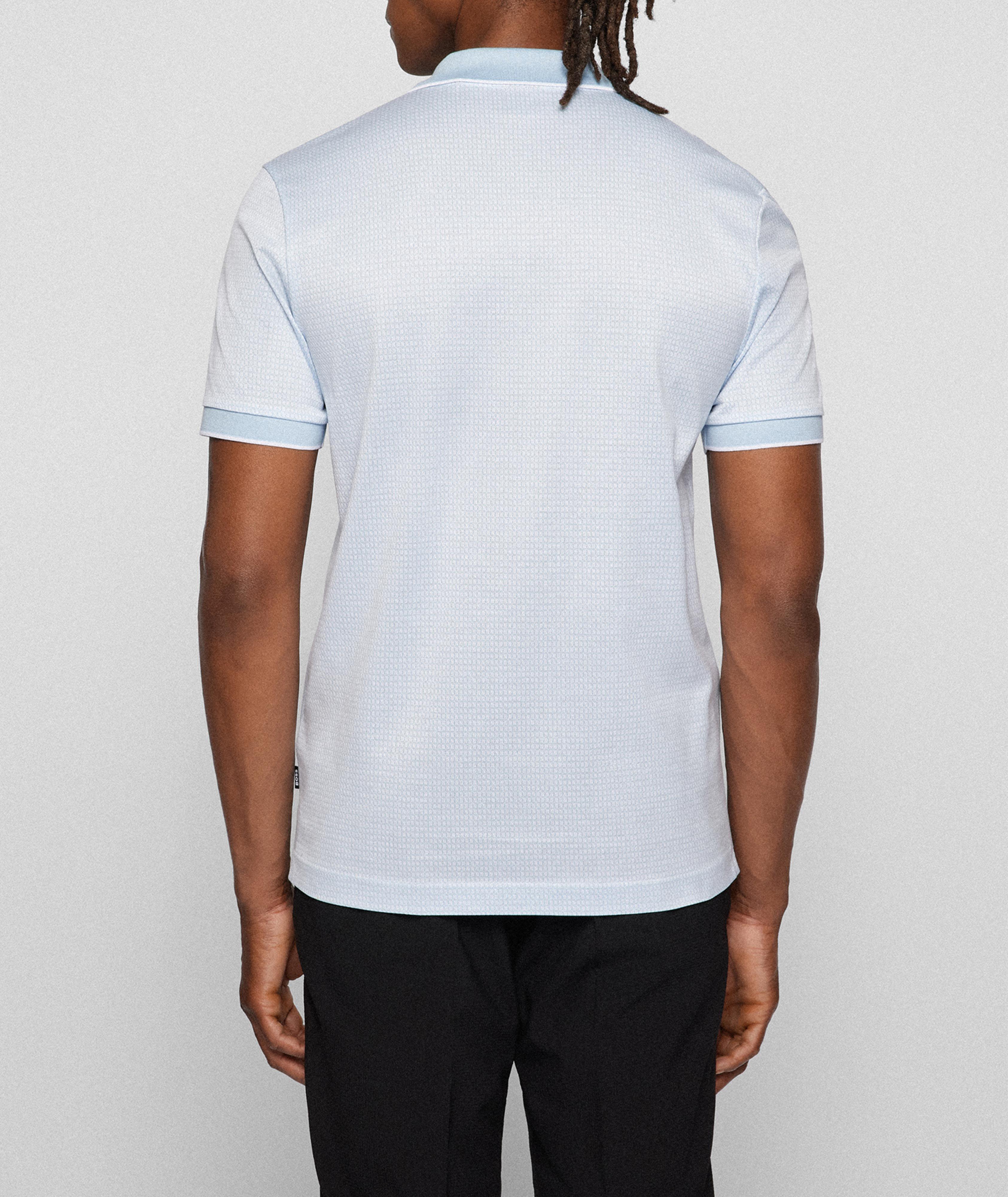 Johnny Collar Jacquard Cotton Polo image 2