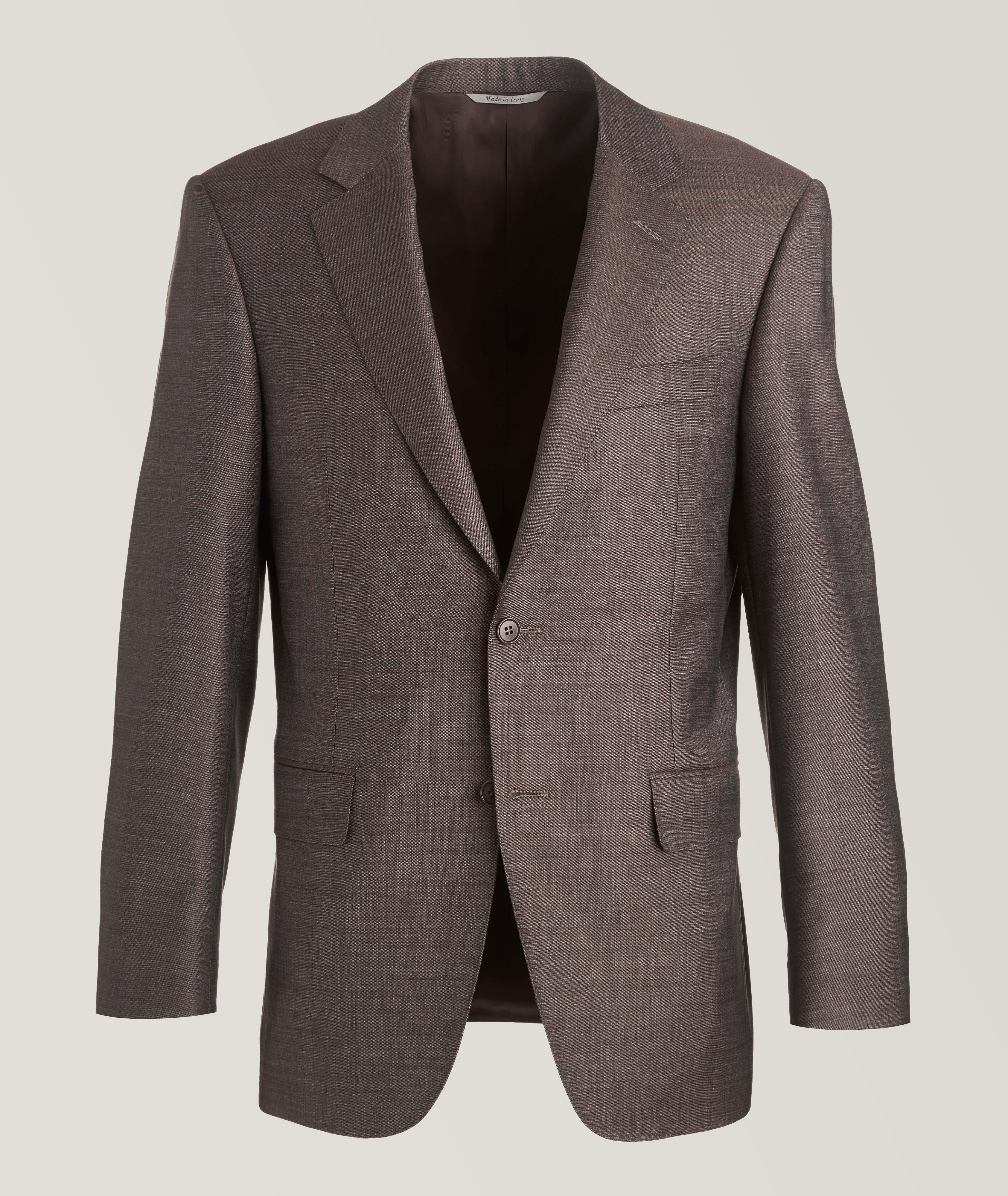 Wool Crosshatch Suit image 0