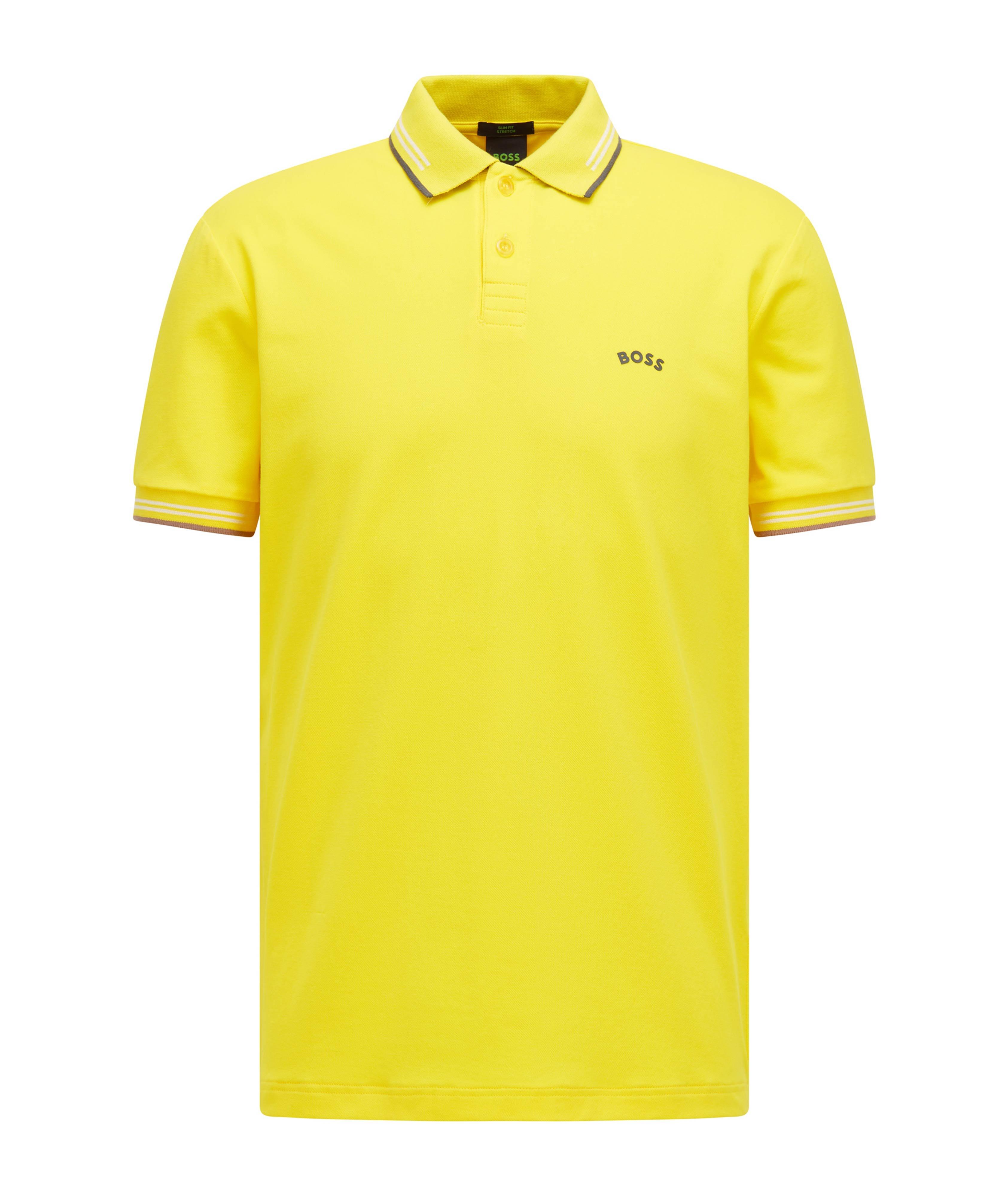 Paul Curved Stretch-Cotton Polo image 0