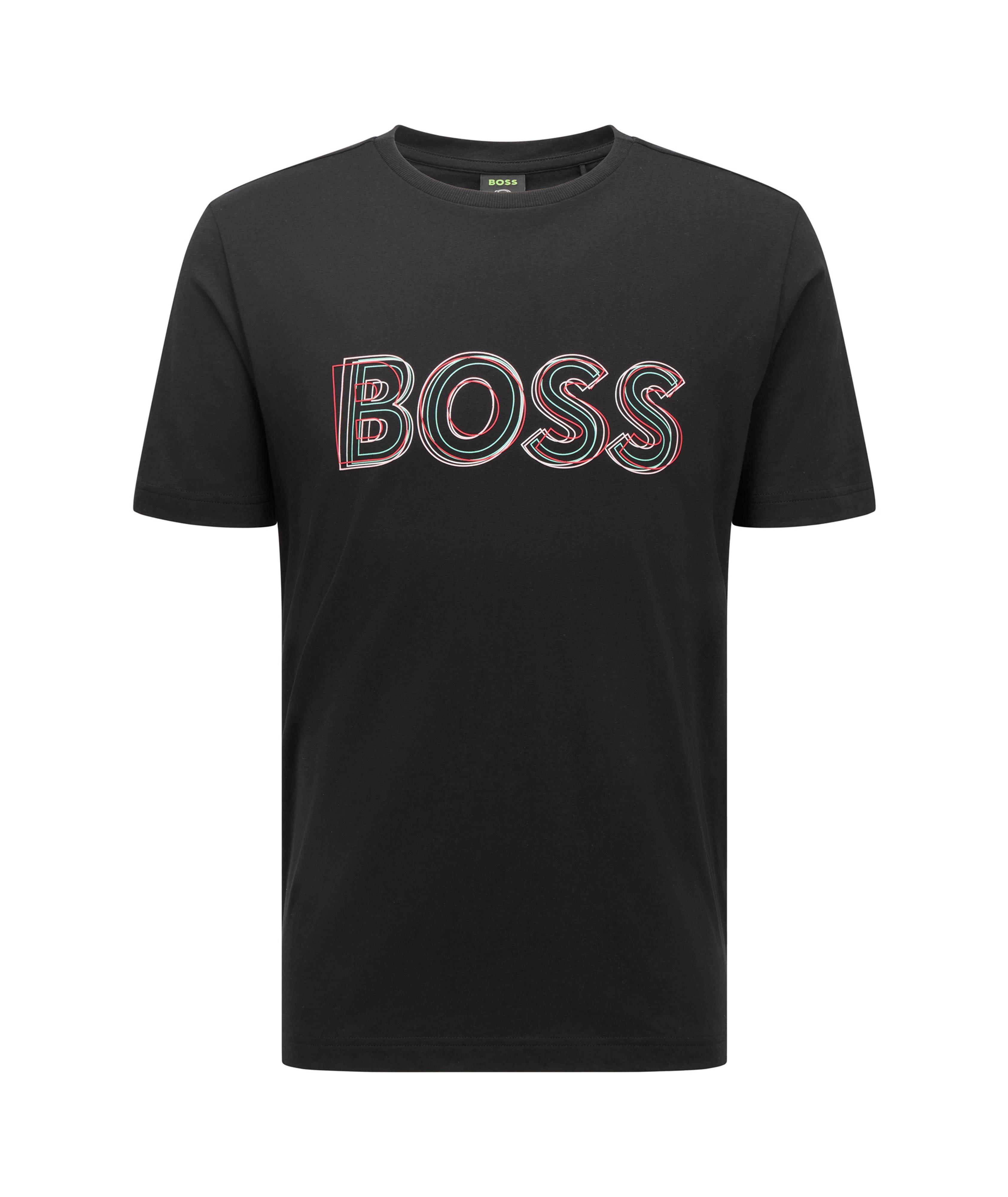 BOSS Short-Sleeve Logo Artwork Cotton-Jersey T-Shirt | Sweaters & Knits ...