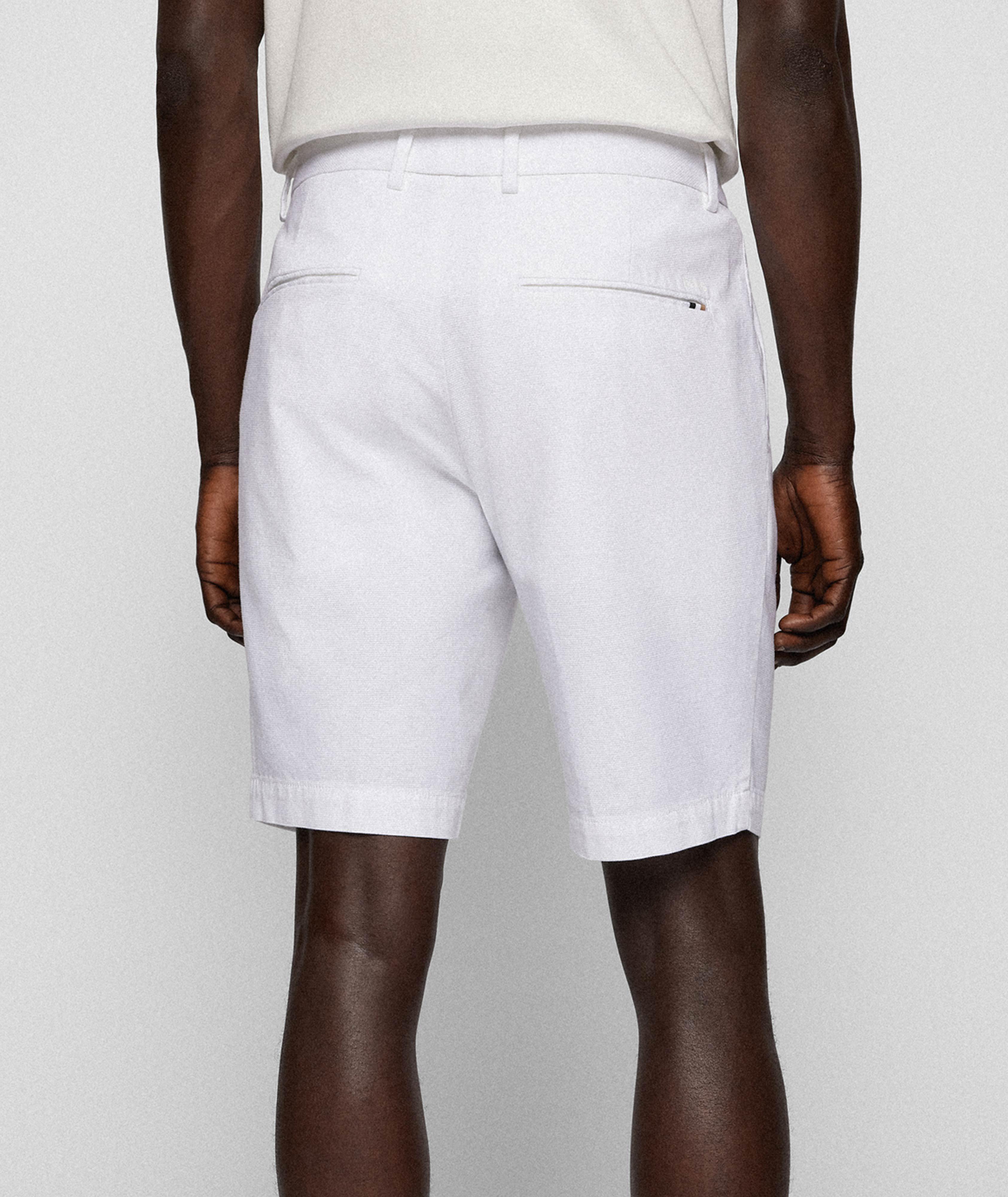 Slim Fit Stretchy Cotton Shorts  image 2