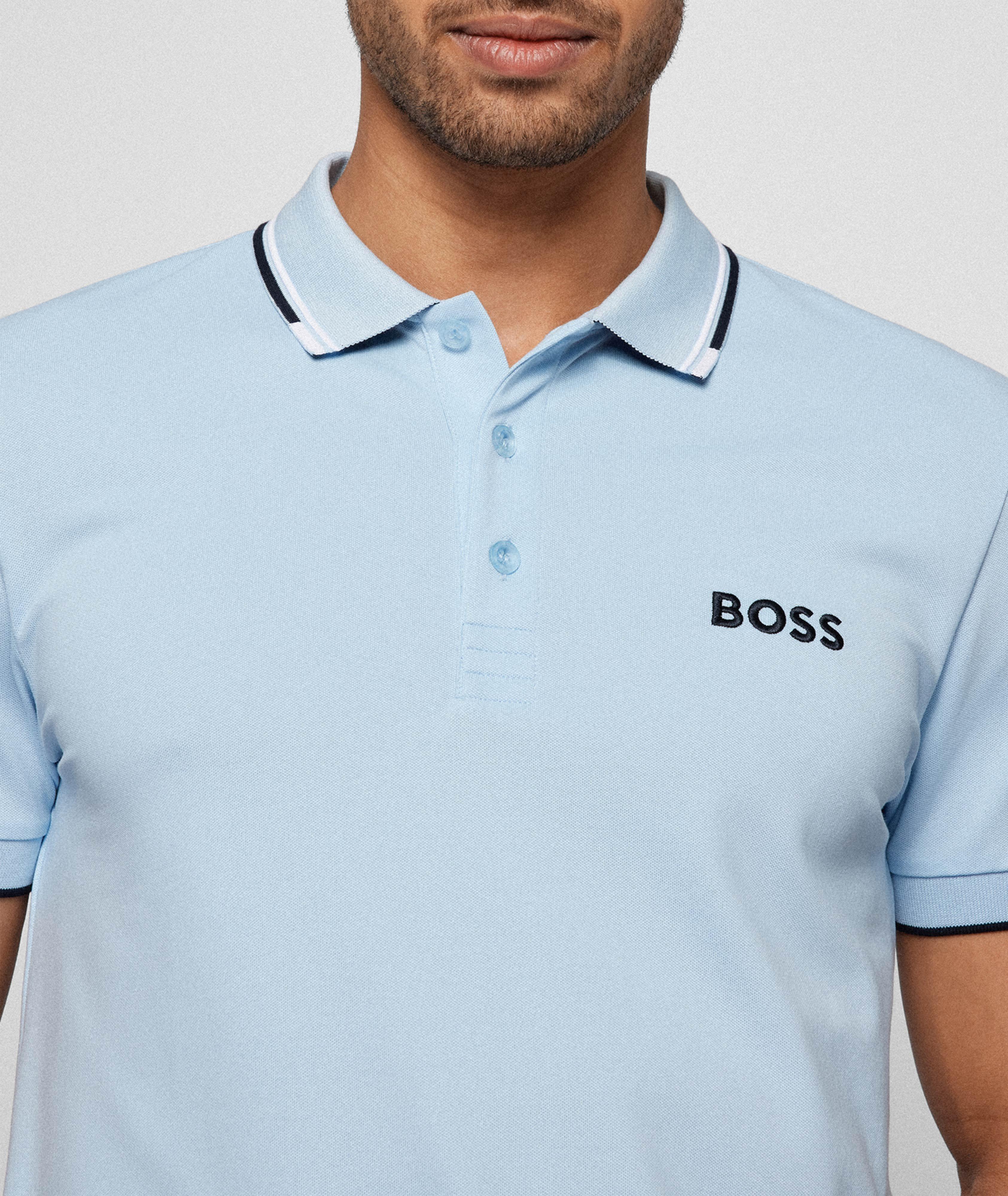 Cotton-Blend Logo Polo Shirt image 1