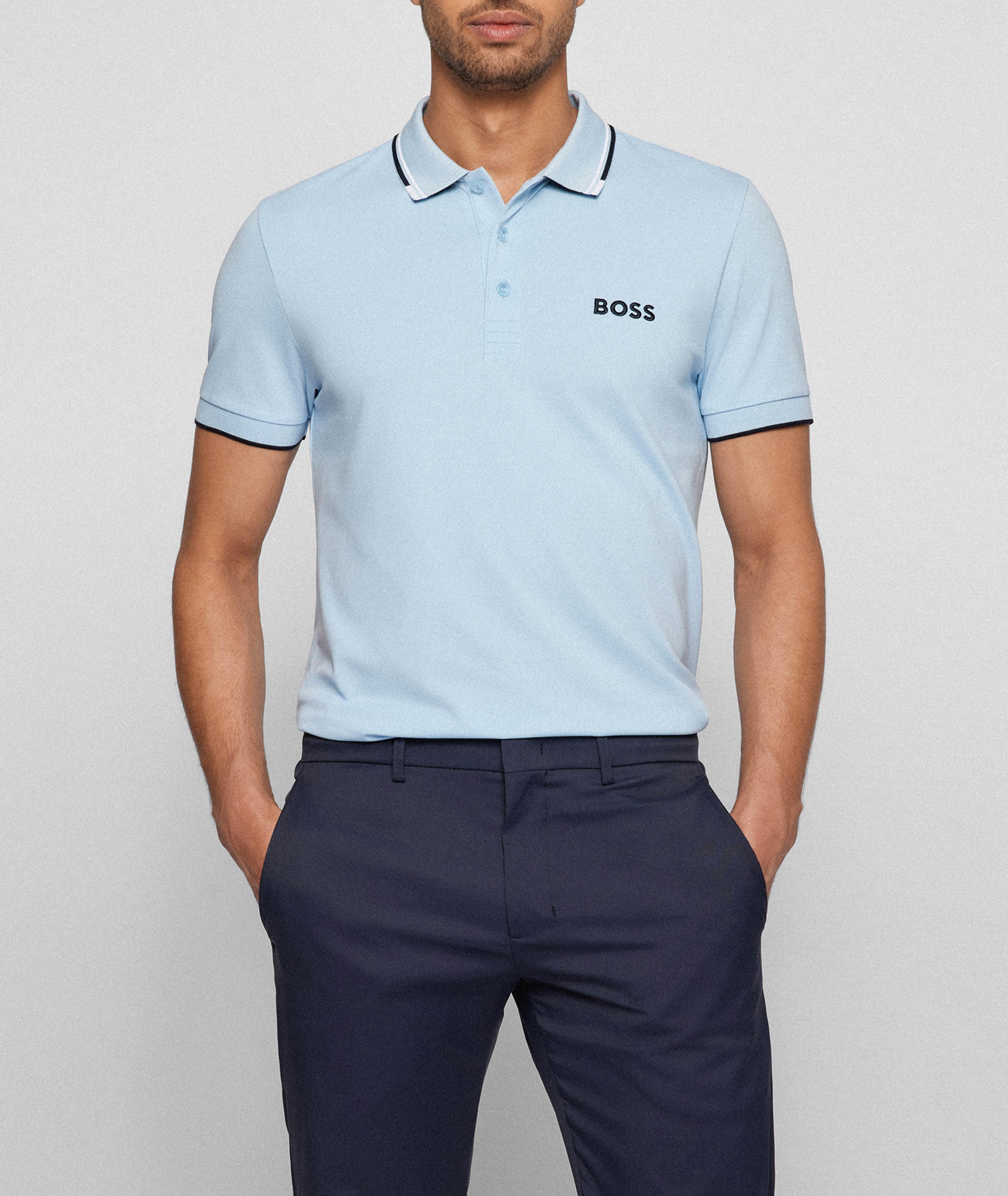 Cotton-Blend Logo Polo Shirt image 2