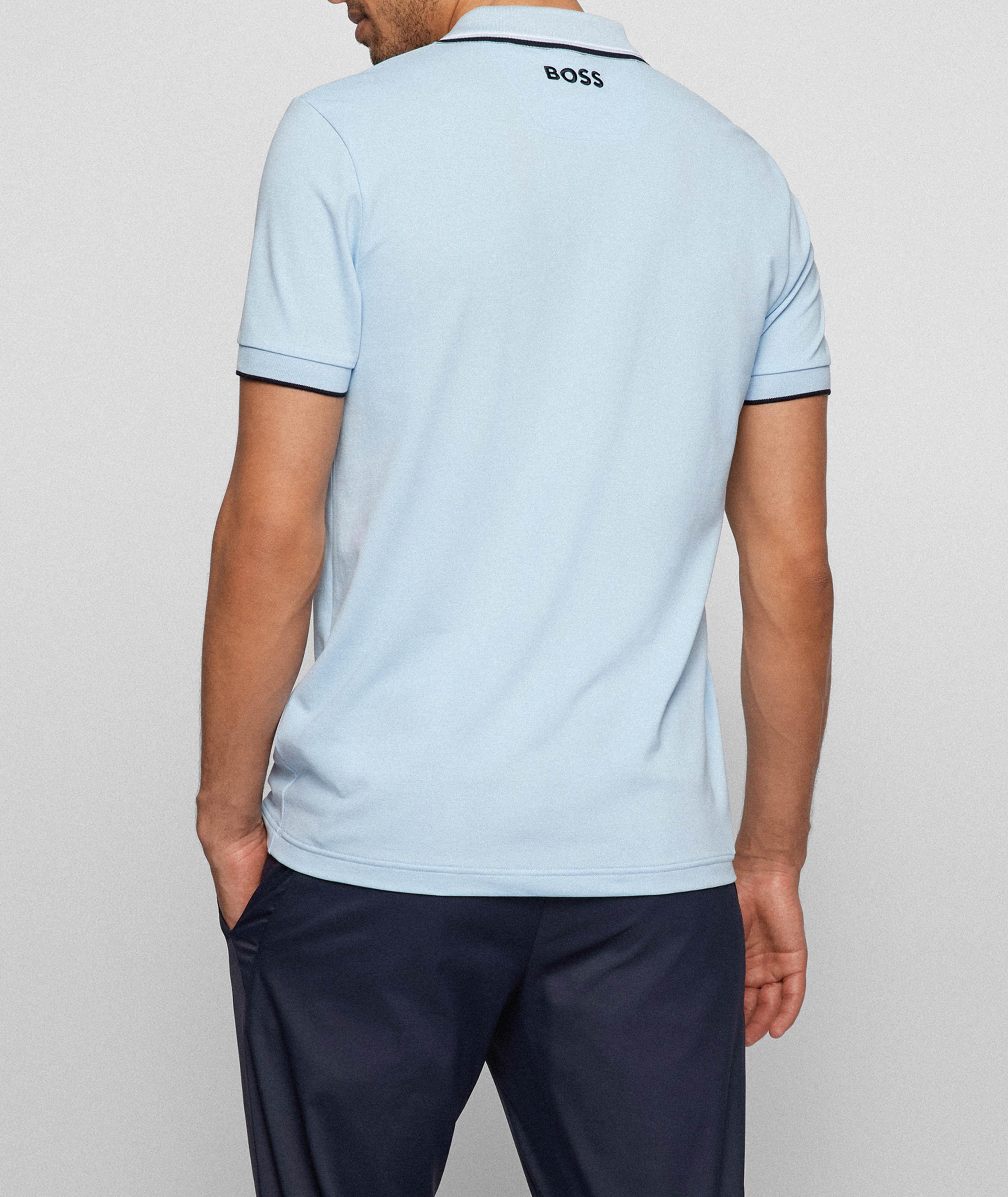 Cotton-Blend Logo Polo Shirt image 3