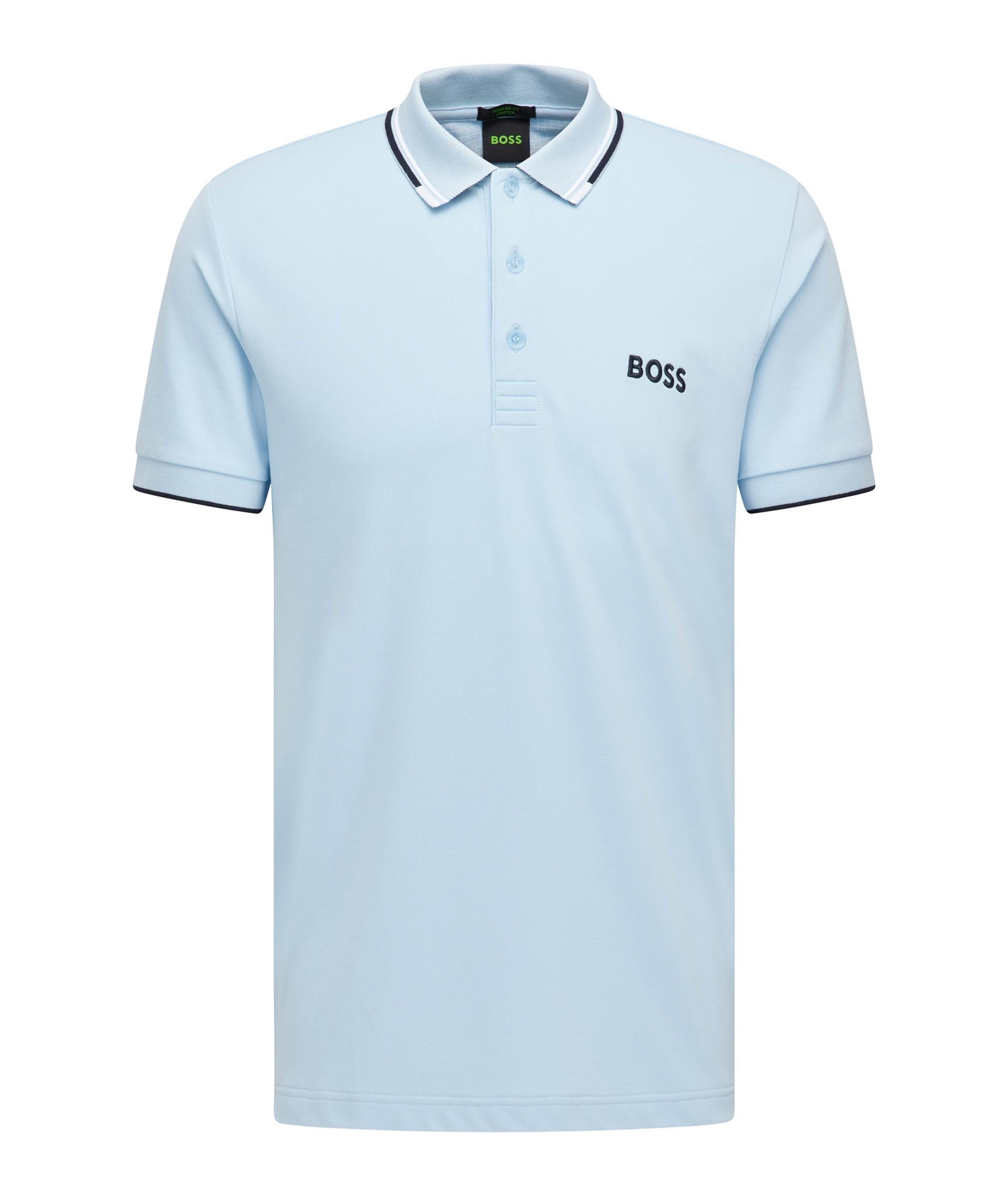Cotton-Blend Logo Polo Shirt image 0
