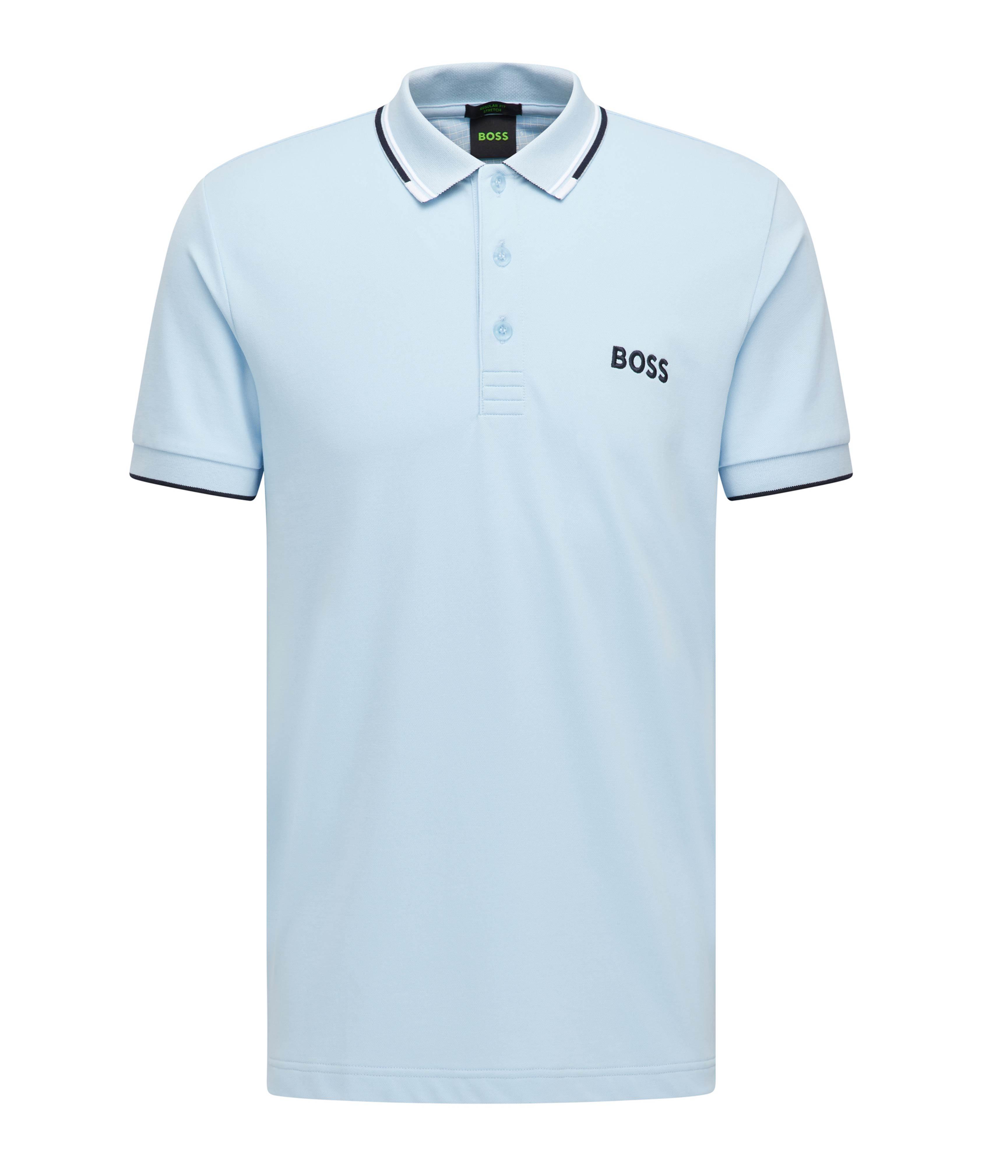 Cotton-Blend Logo Polo Shirt image 0