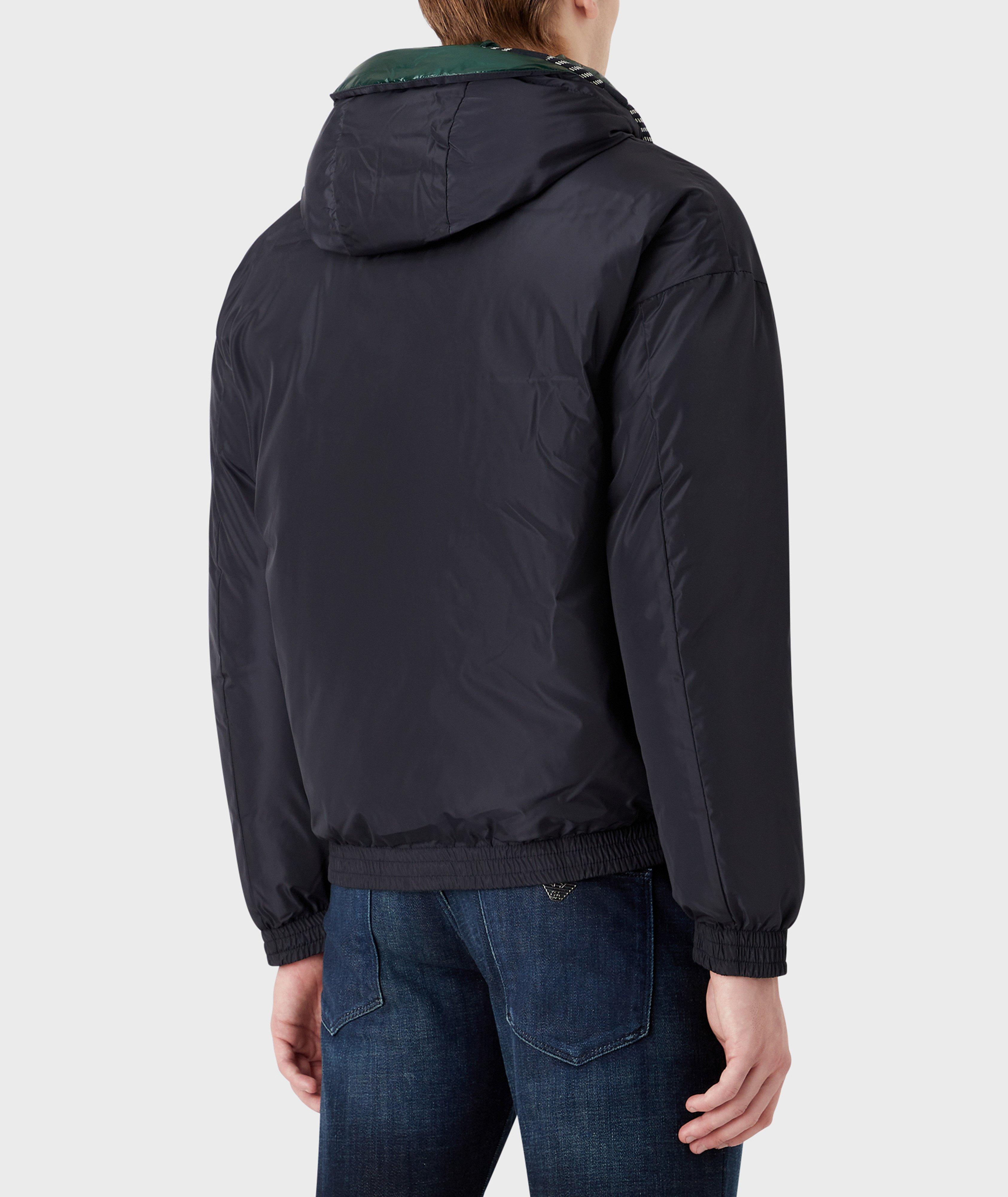 Hooded Quilted Reversible Puffer Jacket image 2