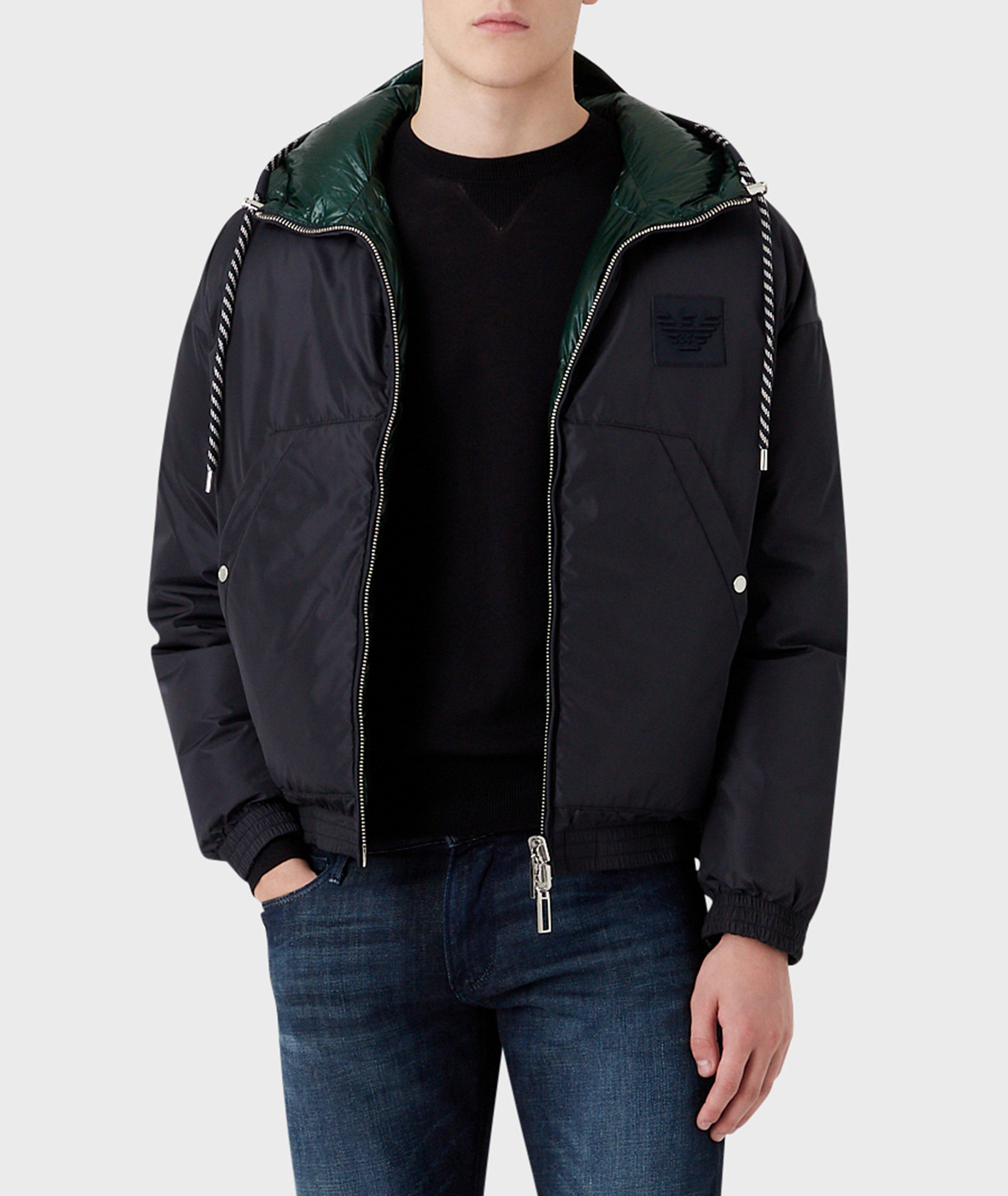 Hooded Quilted Reversible Puffer Jacket image 3