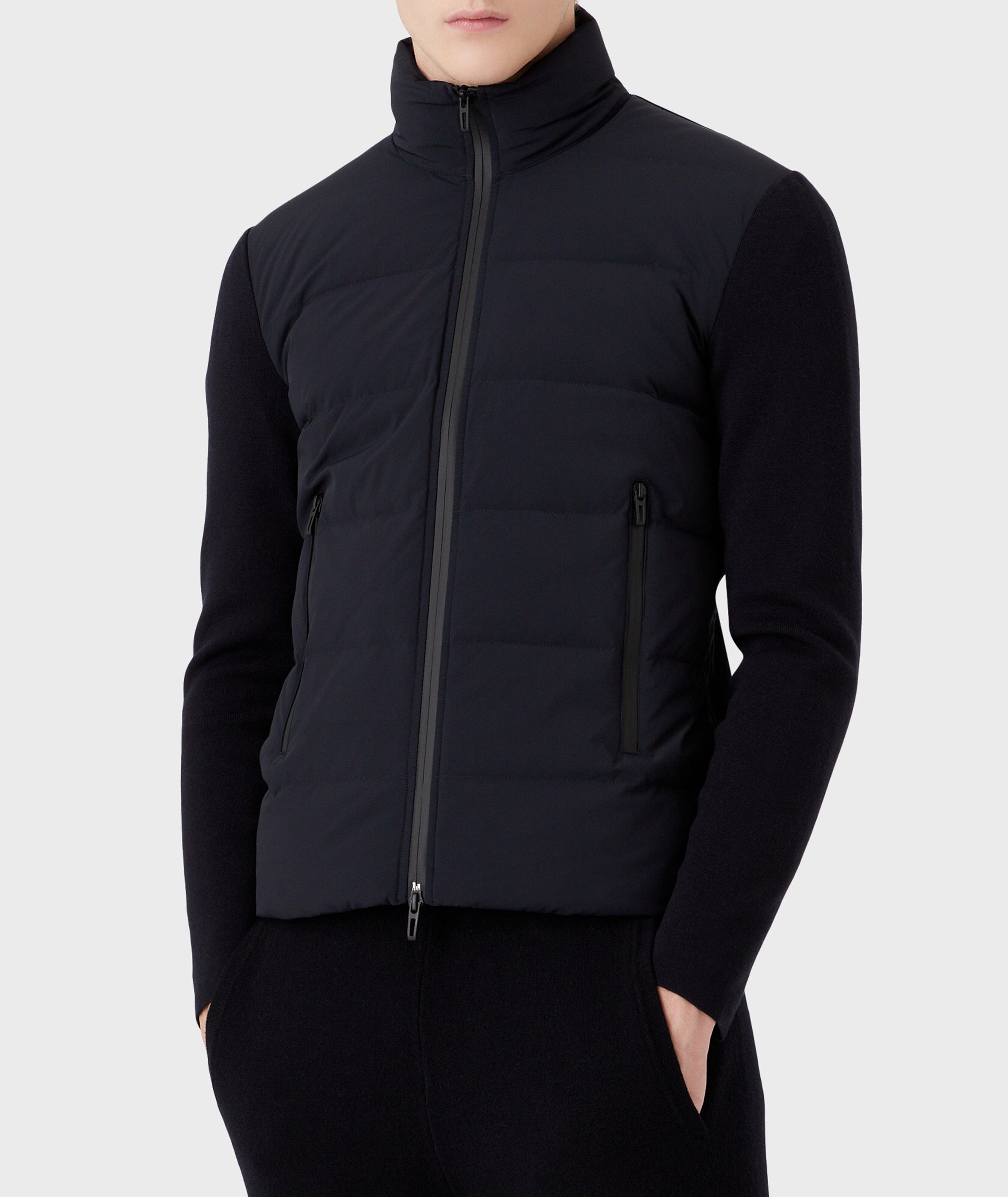Blouson-pull aux textures variées image 1