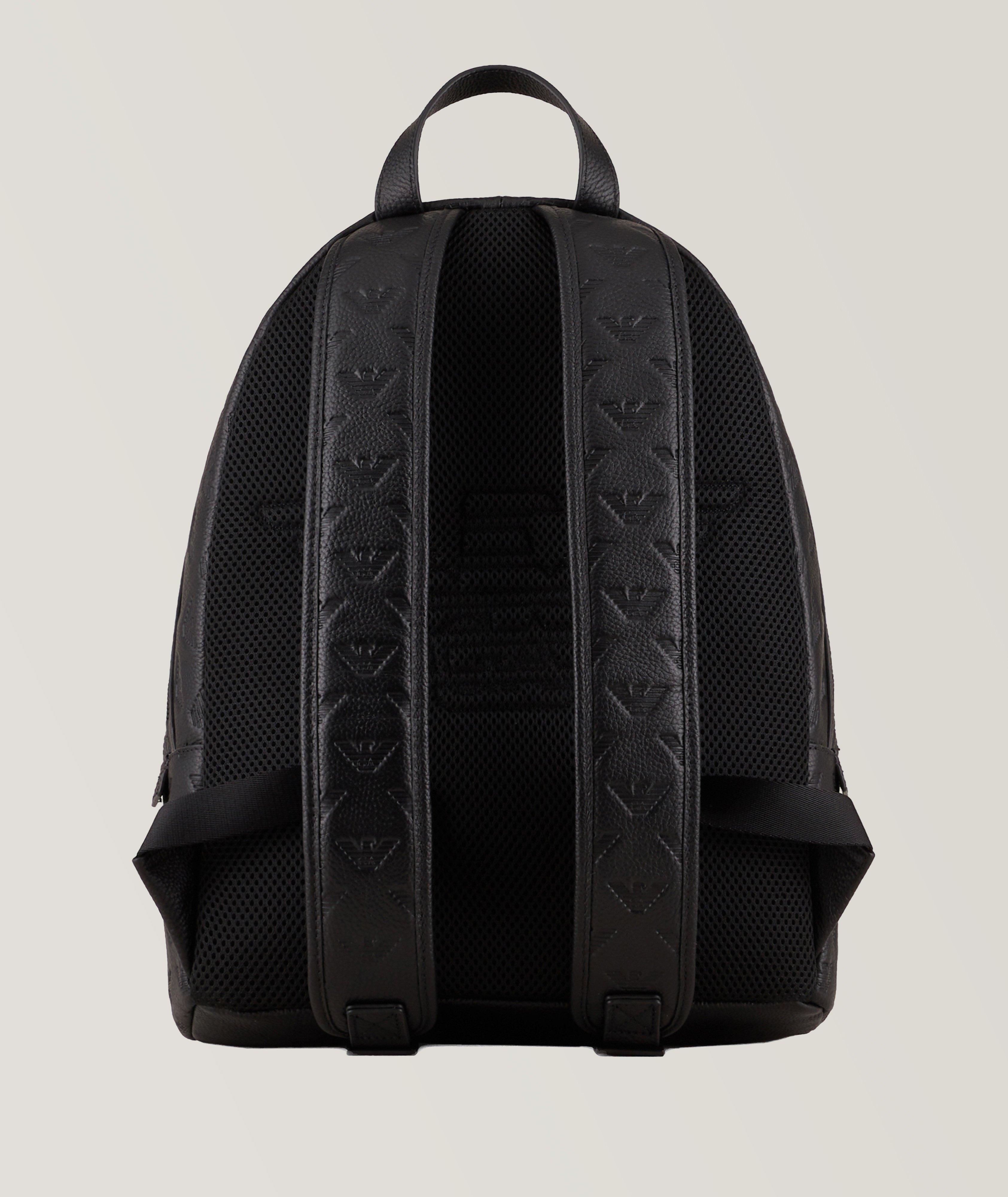 Emporio armani hot sale backpack leather